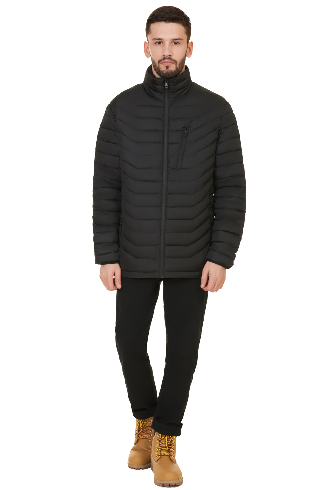 Куртка с непроницаемыми молниями (арт. baon B537547), размер L, цвет черный Куртка с непроницаемыми молниями (арт. baon B537547) - фото 5