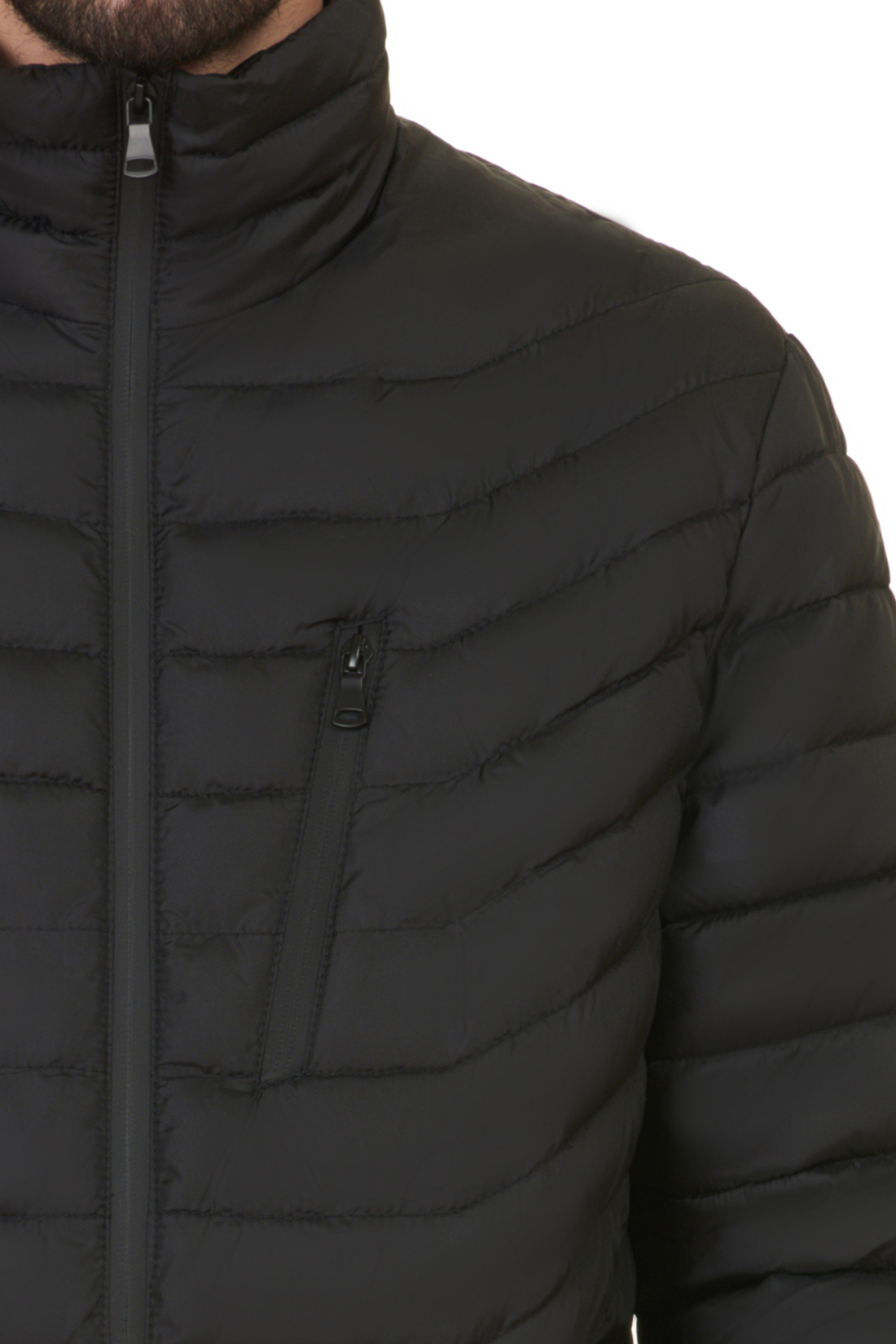 Куртка с непроницаемыми молниями (арт. baon B537547), размер L, цвет черный Куртка с непроницаемыми молниями (арт. baon B537547) - фото 4