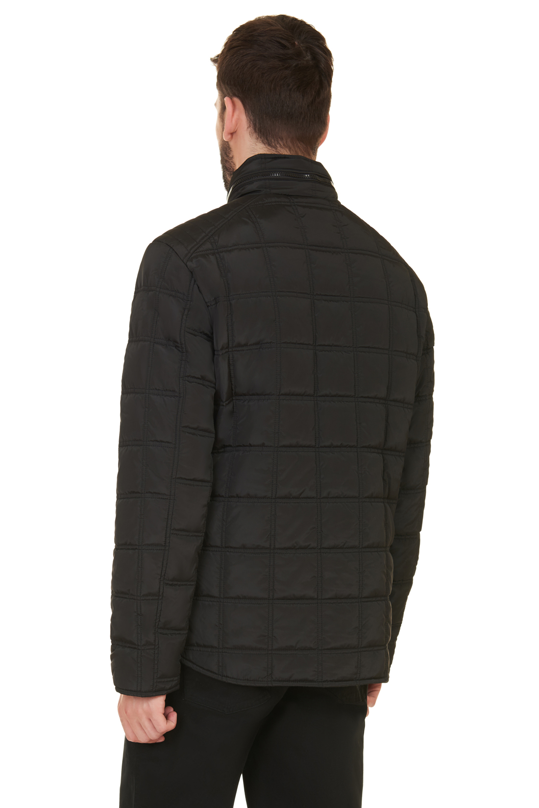 Куртка в байкерском стиле (арт. baon B537549), размер L, цвет черный Куртка в байкерском стиле (арт. baon B537549) - фото 2