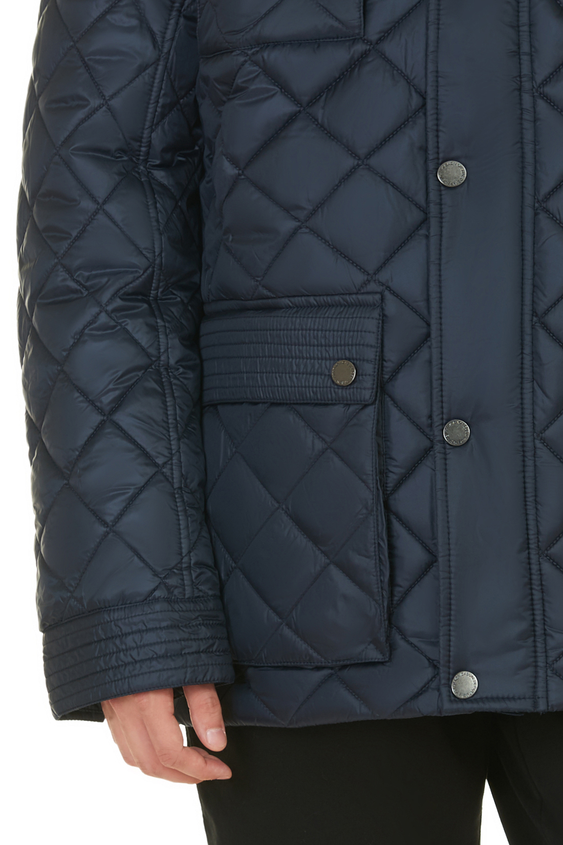 Стёганая куртка с металлической фурнитурой (арт. baon B537550), размер XXL, цвет синий Стёганая куртка с металлической фурнитурой (арт. baon B537550) - фото 4