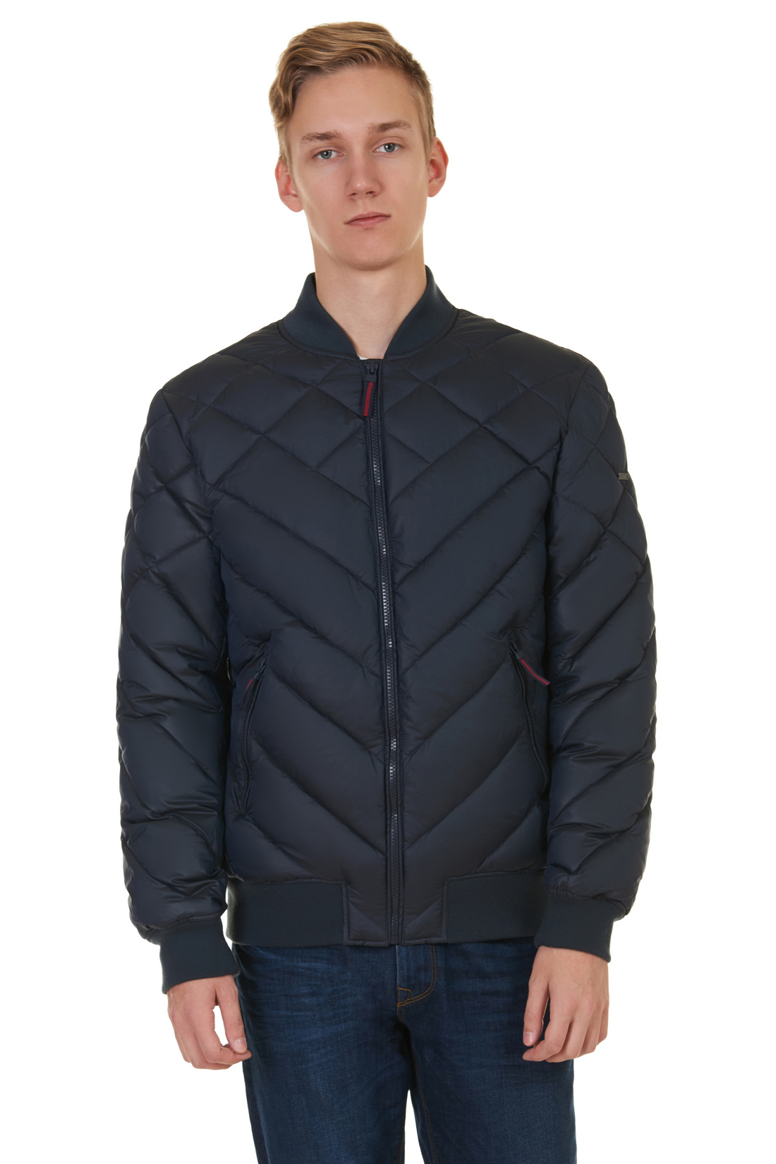 Дутая куртка-бомбер (арт. baon B537552), размер L, цвет синий Дутая куртка-бомбер (арт. baon B537552) - фото 1