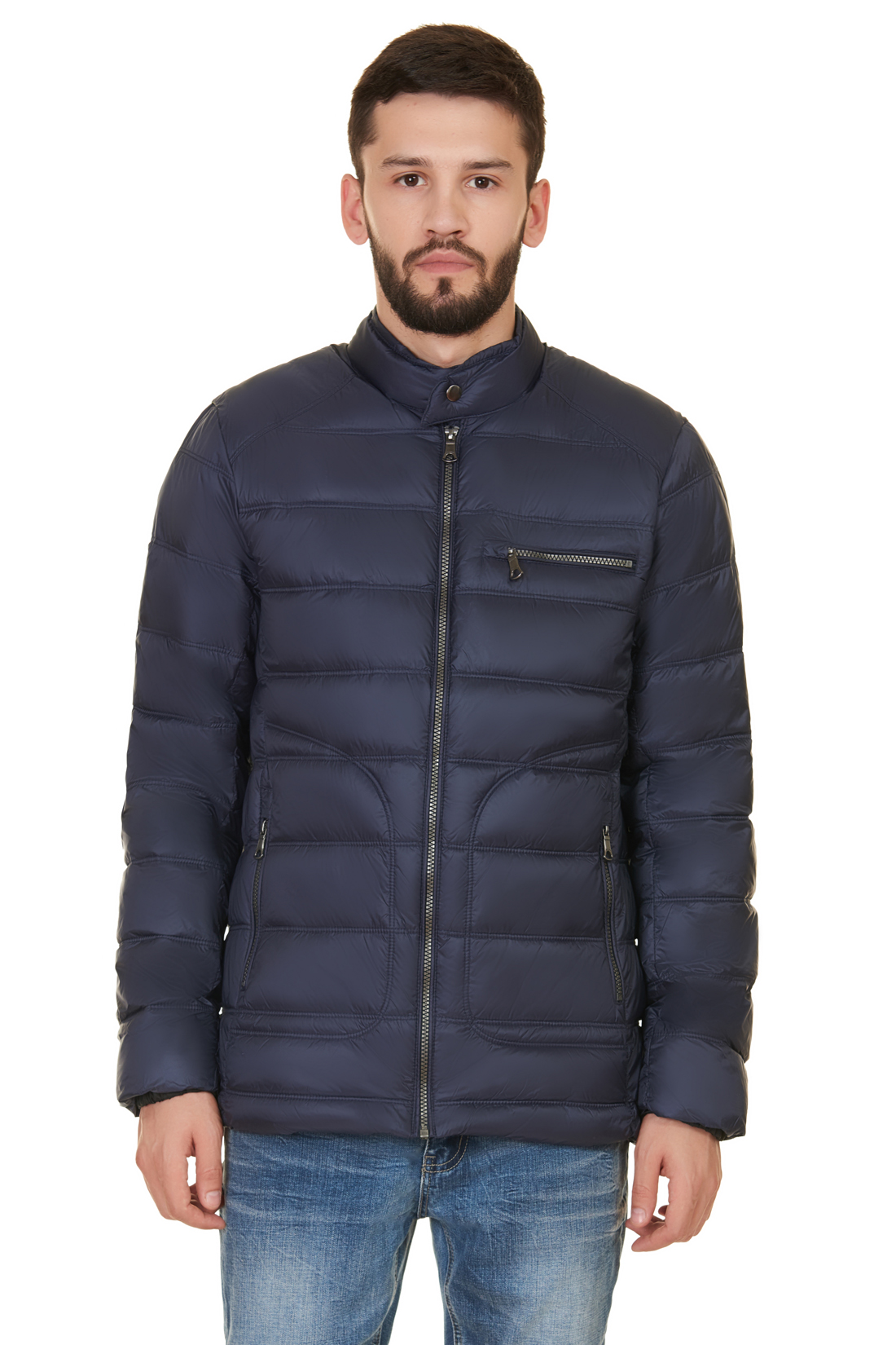 Куртка с прострочкой (арт. baon B537560), размер XL, цвет синий Куртка с прострочкой (арт. baon B537560) - фото 1