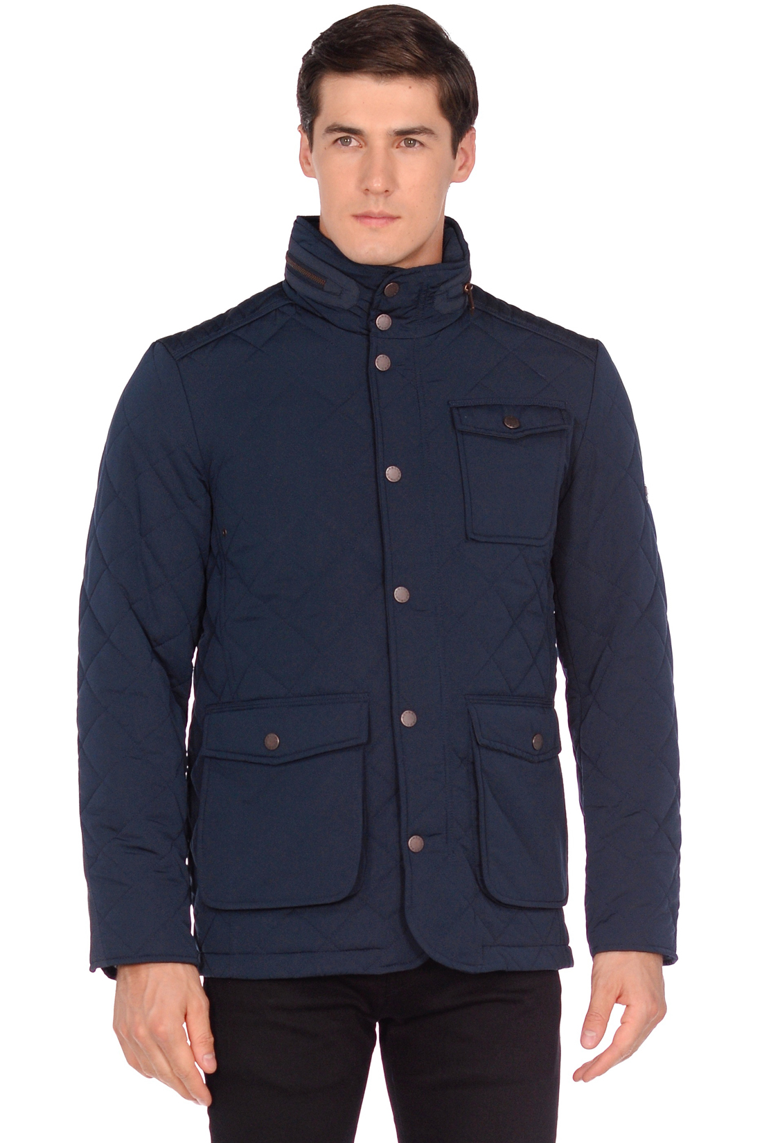 Стёганая куртка с тремя карманами (арт. baon B538503), размер XXL, цвет синий Стёганая куртка с тремя карманами (арт. baon B538503) - фото 5