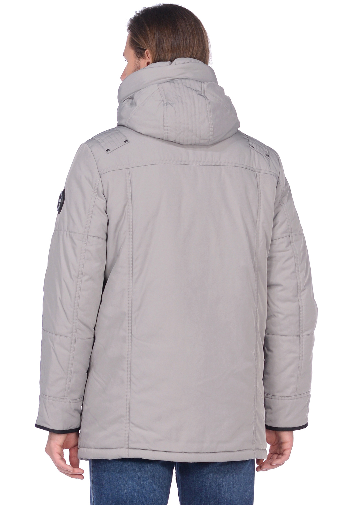 Куртка с закрытым капюшоном (арт. baon B538531), размер S, цвет серый Куртка с закрытым капюшоном (арт. baon B538531) - фото 5