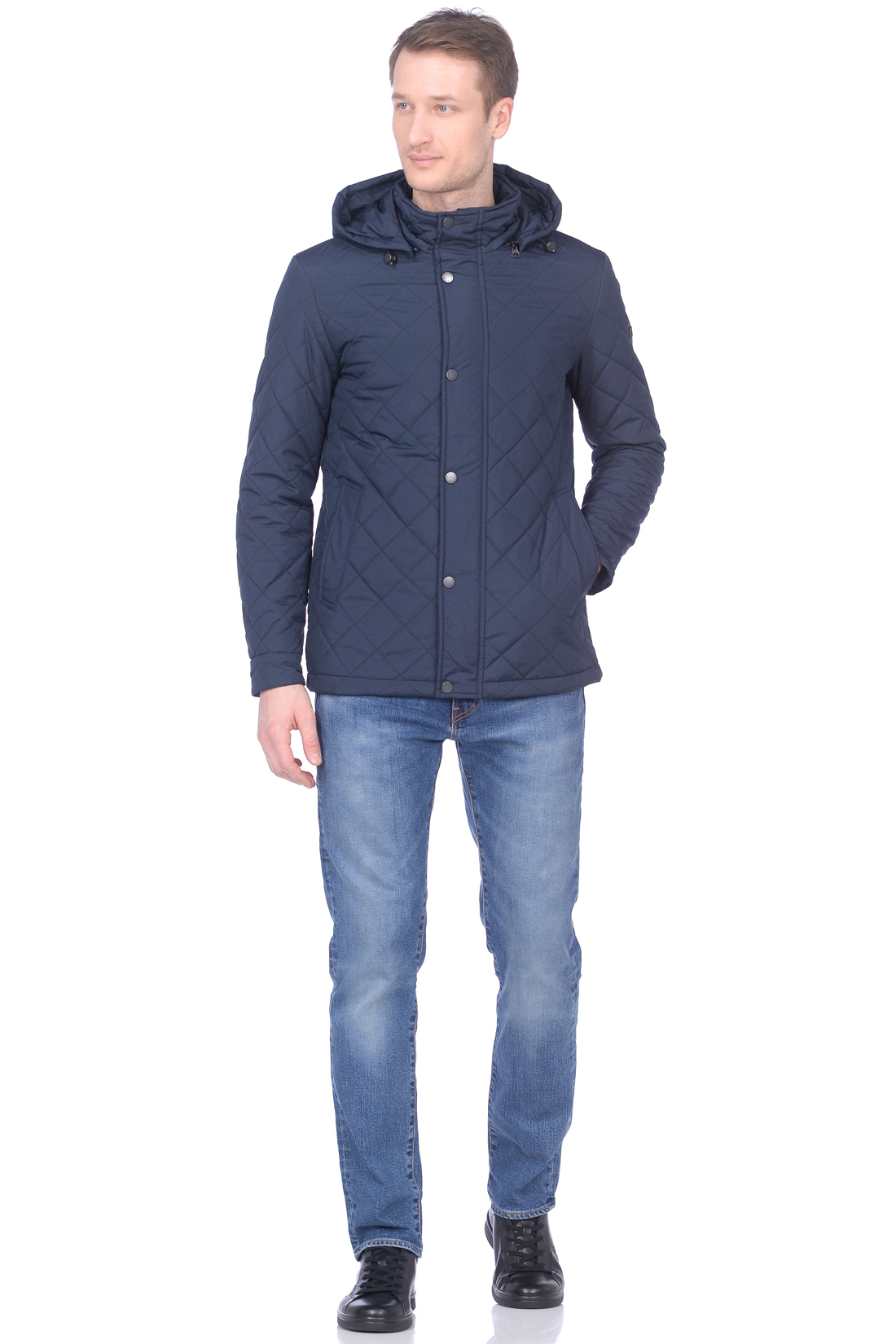 Стёганая куртка с капюшоном (арт. baon B539004), размер XXL, цвет синий Стёганая куртка с капюшоном (арт. baon B539004) - фото 2