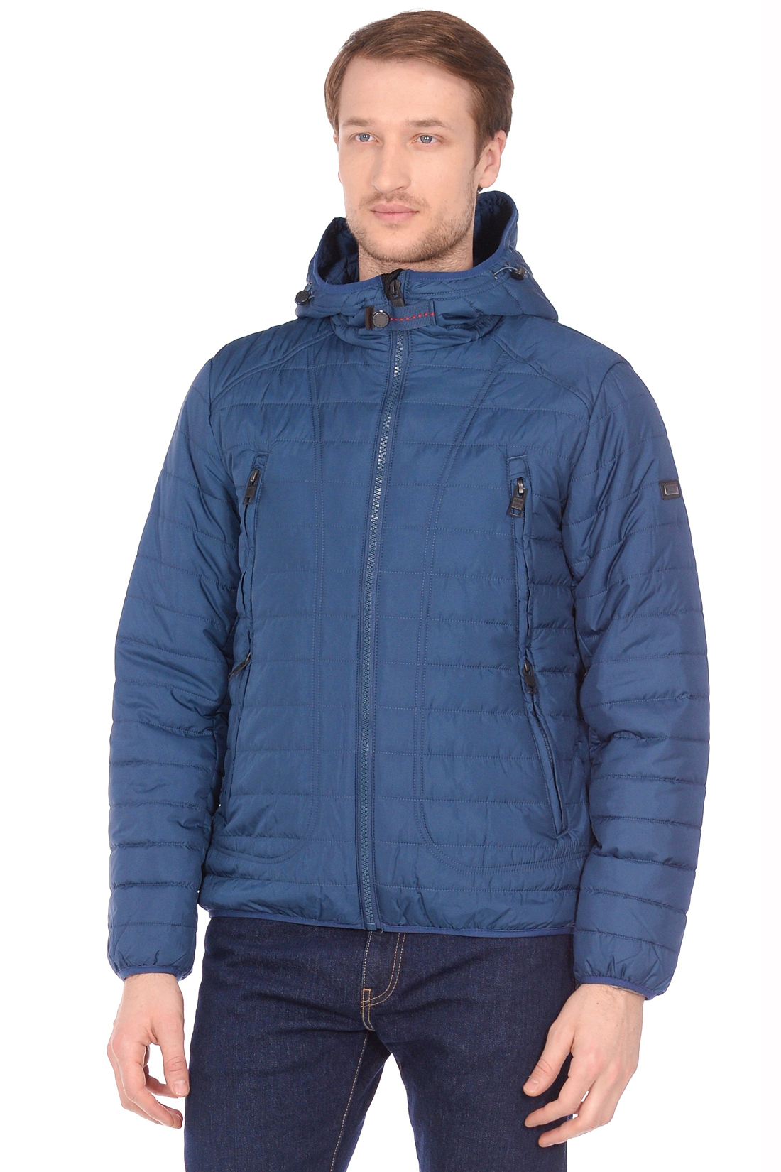 Куртка с двумя линиями карманов (арт. baon B539007), размер XXL, цвет синий Куртка с двумя линиями карманов (арт. baon B539007) - фото 6