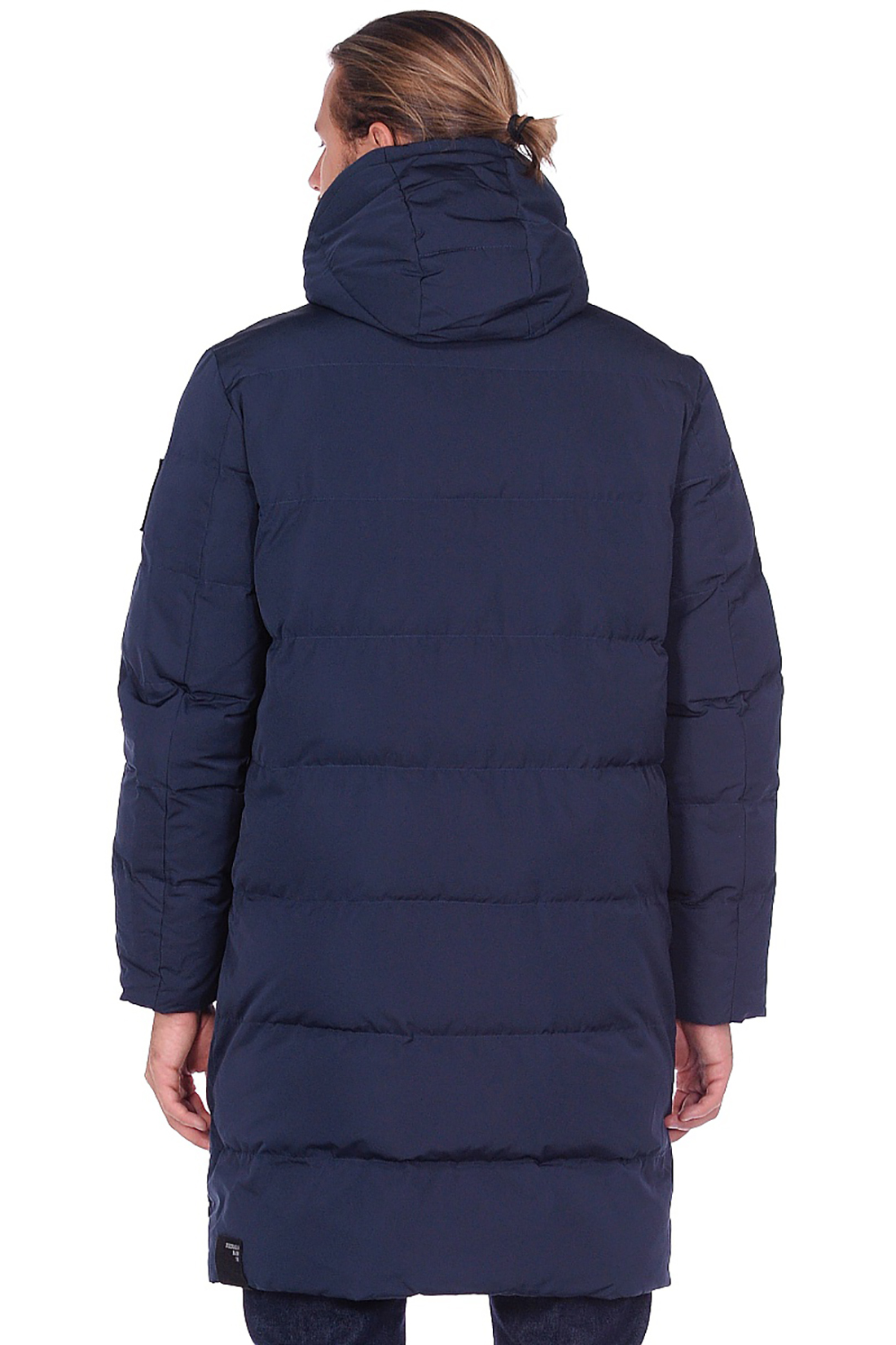 Длинная куртка с фирменными шевронами (арт. baon B539545), размер L, цвет синий Длинная куртка с фирменными шевронами (арт. baon B539545) - фото 2