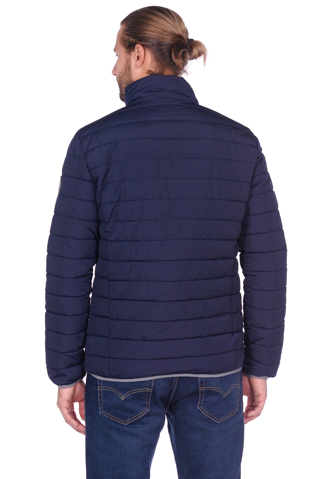Лёгкая куртка с контрастной отделкой (арт. baon B539553), размер XXL, цвет синий Лёгкая куртка с контрастной отделкой (арт. baon B539553) - фото 2