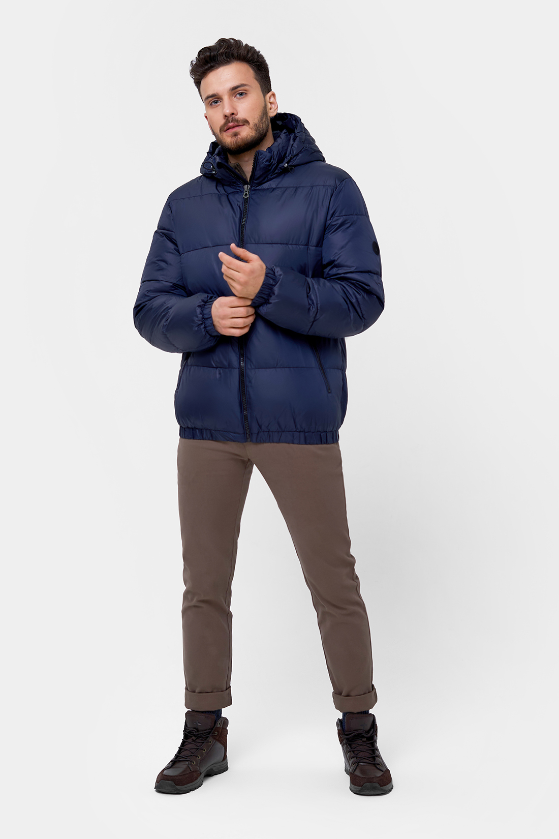 Куртка (Эко пух) (арт. baon B540503), размер S, цвет синий Куртка (Эко пух) (арт. baon B540503) - фото 5