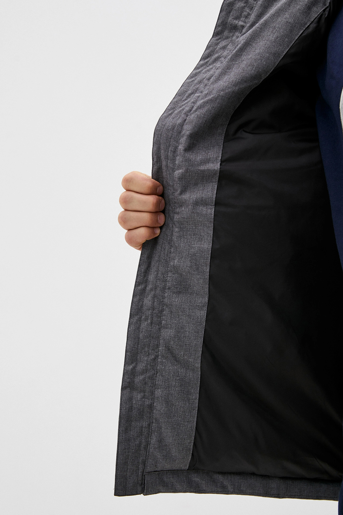 Куртка (Эко пух) (арт. baon B540508), размер XL, цвет deep grey melange#серый Куртка (Эко пух) (арт. baon B540508) - фото 4