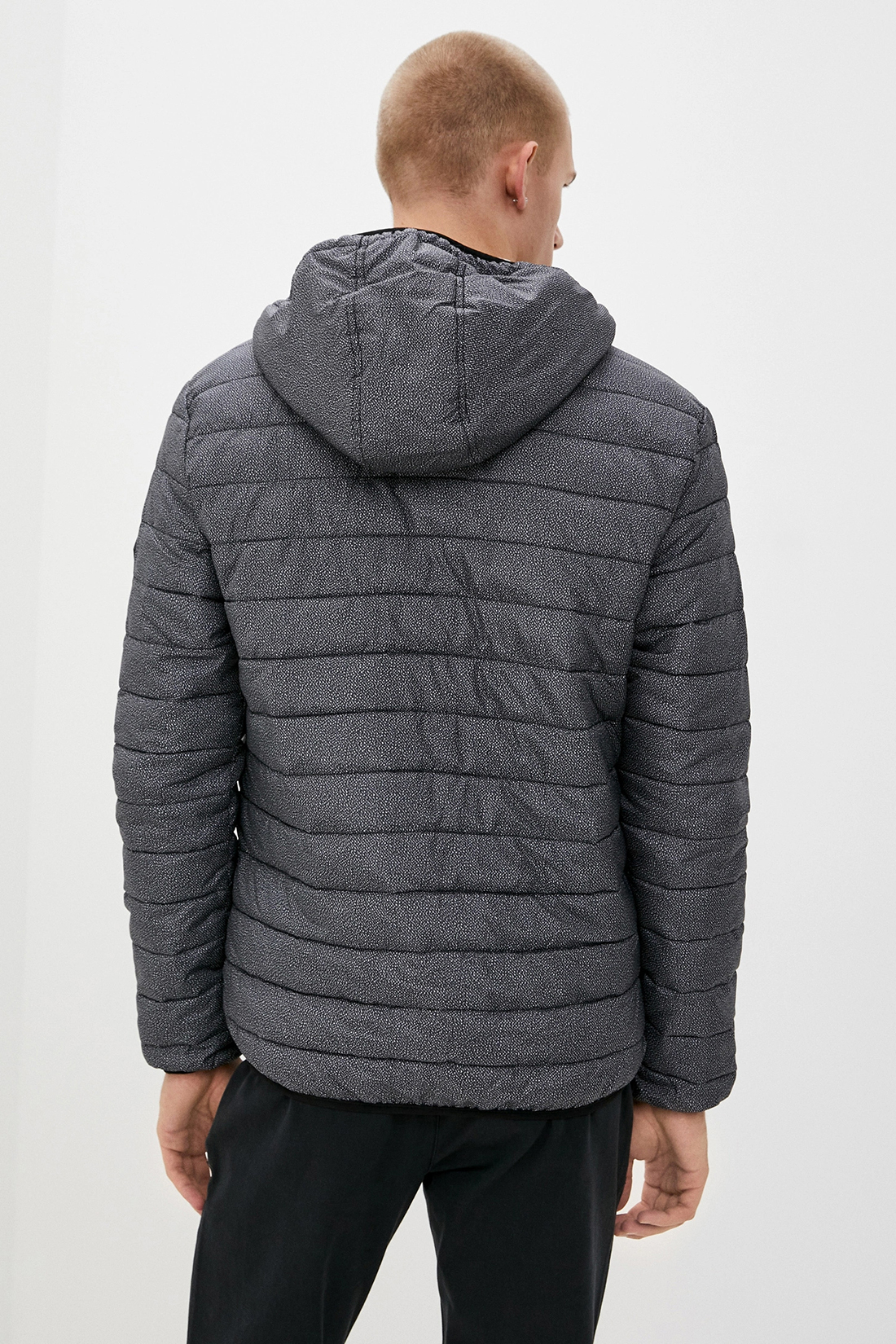 Куртка (Эко пух) (арт. baon B540519), размер M, цвет asphalt printed#серый Куртка (Эко пух) (арт. baon B540519) - фото 2