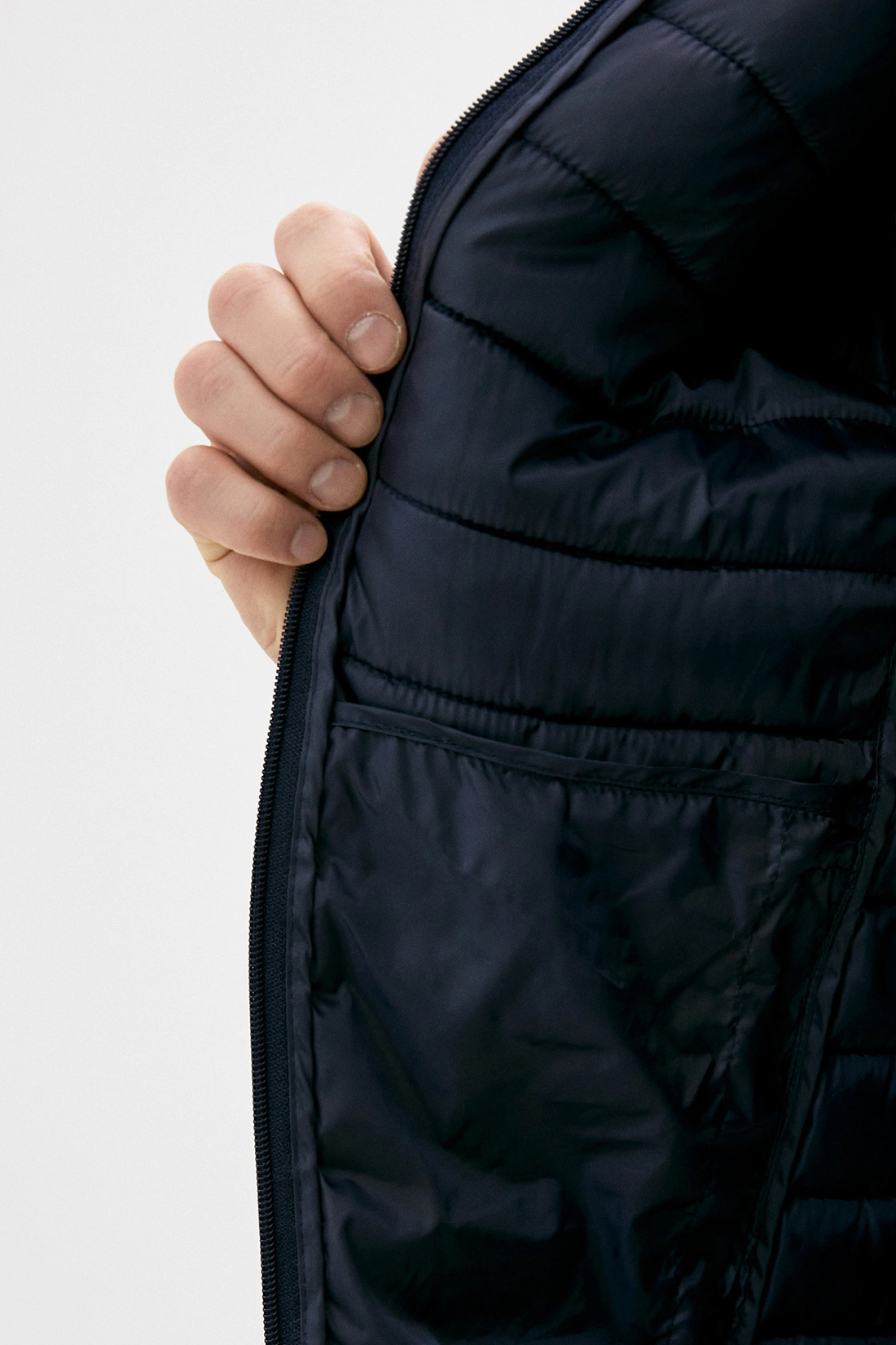 Куртка (Эко пух) (арт. baon B540520), размер XL, цвет синий Куртка (Эко пух) (арт. baon B540520) - фото 4