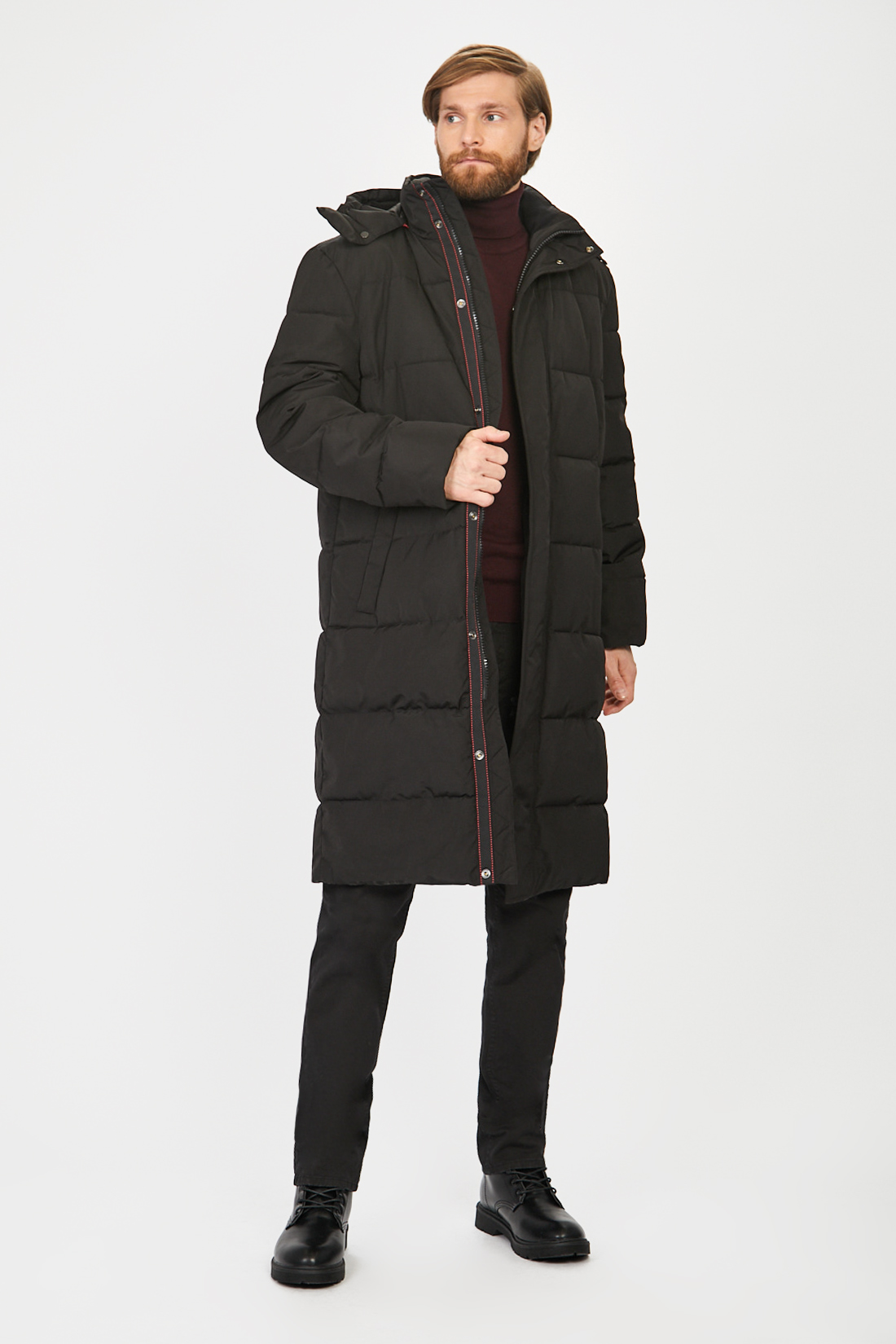 Куртка (Эко пух) (арт. baon B541506), размер M, цвет черный Куртка (Эко пух) (арт. baon B541506) - фото 7
