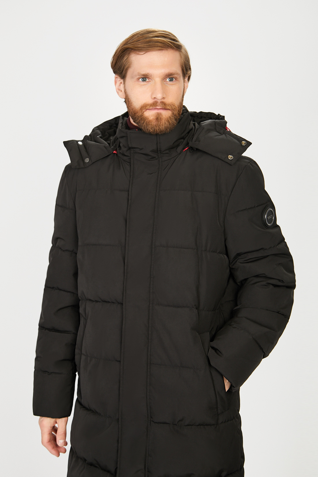 Куртка (Эко пух) (арт. baon B541506), размер M, цвет черный Куртка (Эко пух) (арт. baon B541506) - фото 6