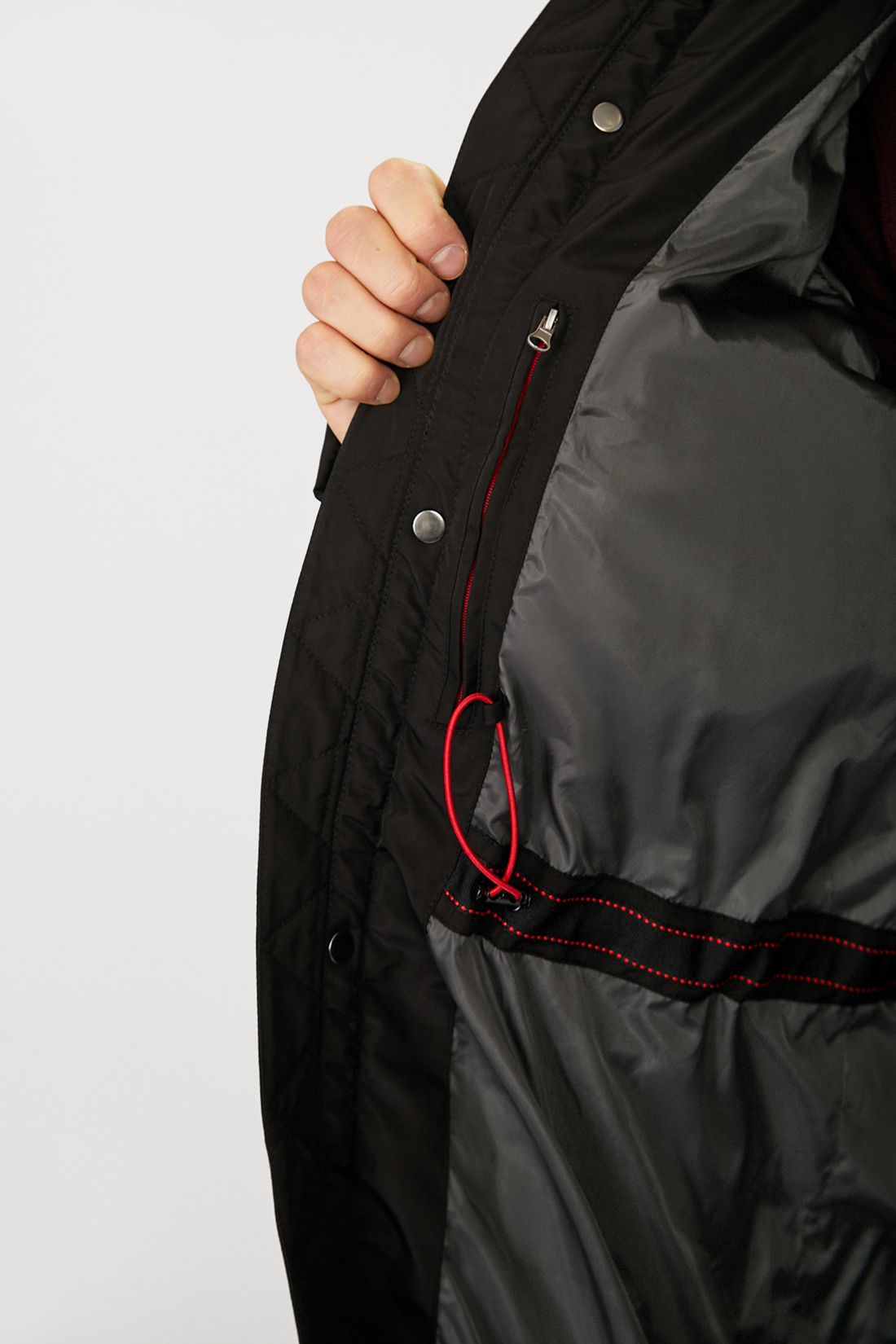 Куртка (Эко пух) (арт. baon B541506), размер M, цвет черный Куртка (Эко пух) (арт. baon B541506) - фото 5