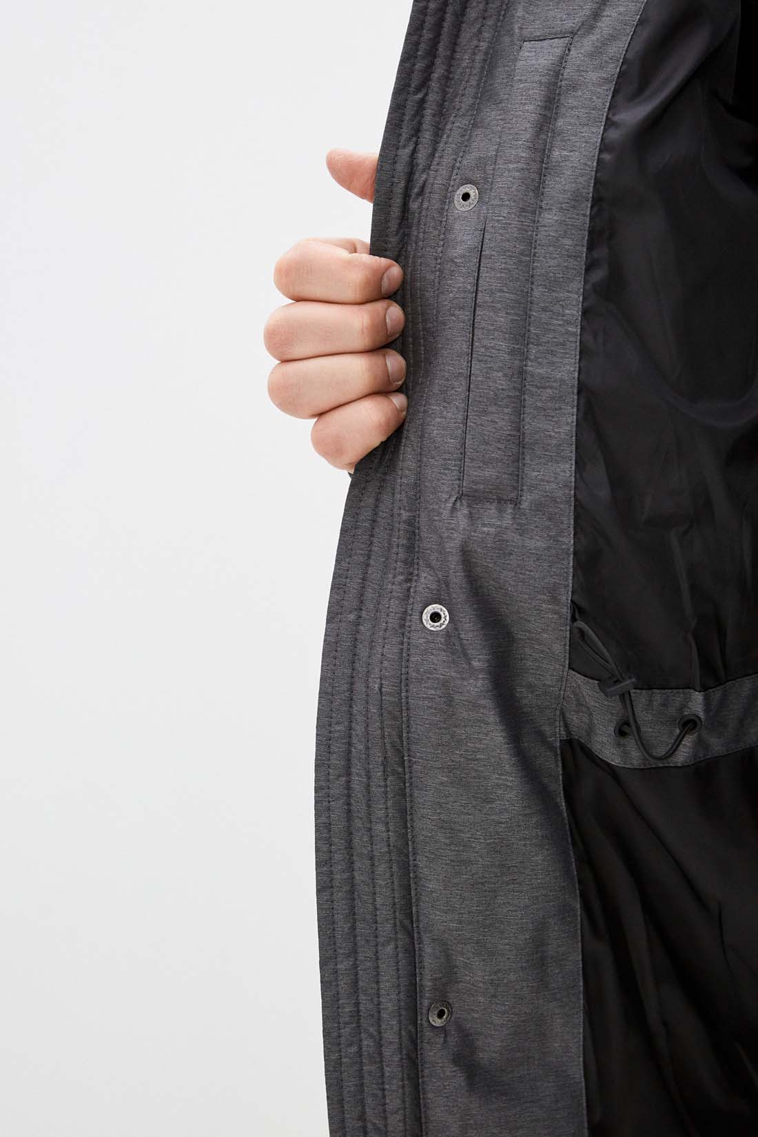 Куртка (Эко пух) (арт. baon B541507), размер S, цвет marengo melange#ebeeed Куртка (Эко пух) (арт. baon B541507) - фото 4