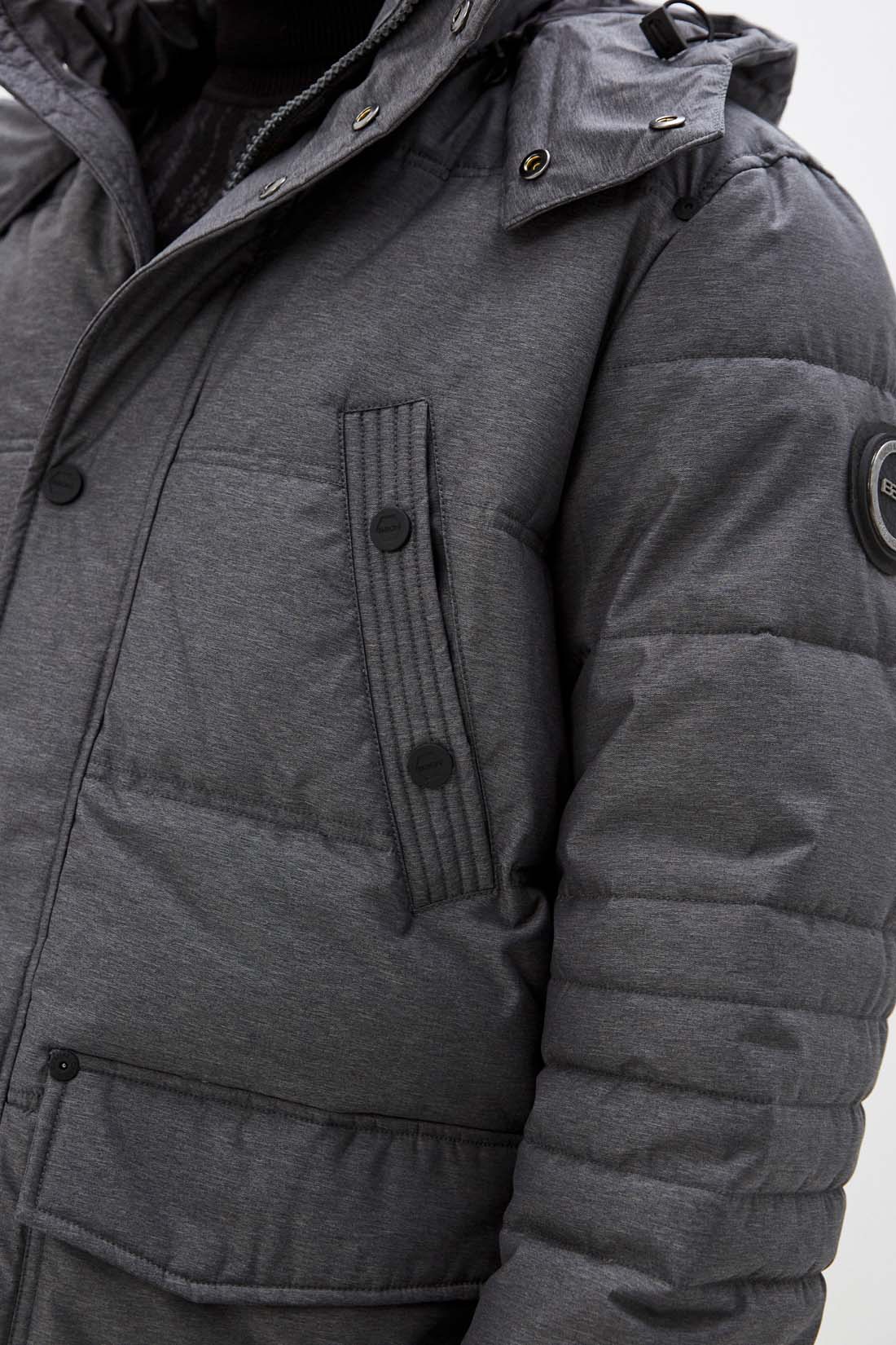 Куртка (Эко пух) (арт. baon B541507), размер S, цвет marengo melange#ebeeed Куртка (Эко пух) (арт. baon B541507) - фото 3