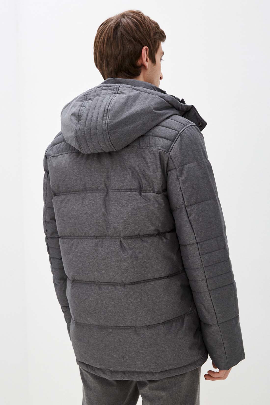 Куртка (Эко пух) (арт. baon B541507), размер S, цвет marengo melange#ebeeed Куртка (Эко пух) (арт. baon B541507) - фото 2