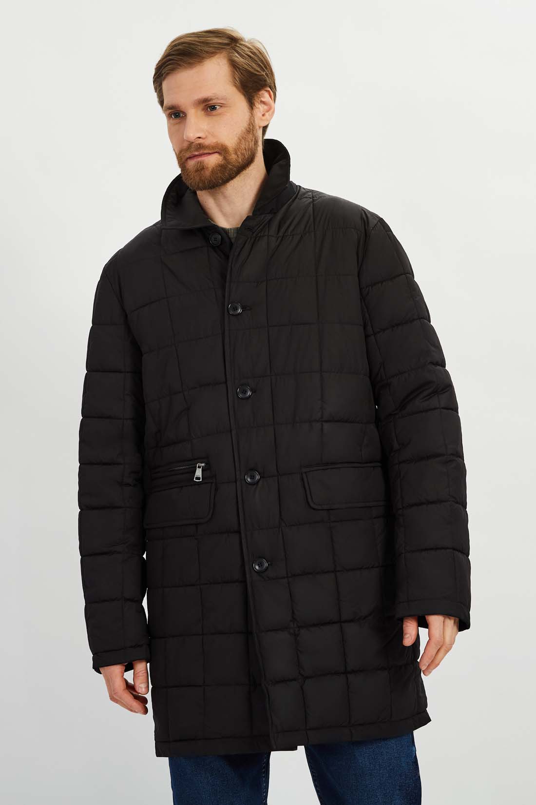 Куртка (Эко пух) (арт. baon B541508), размер 3XL, цвет черный