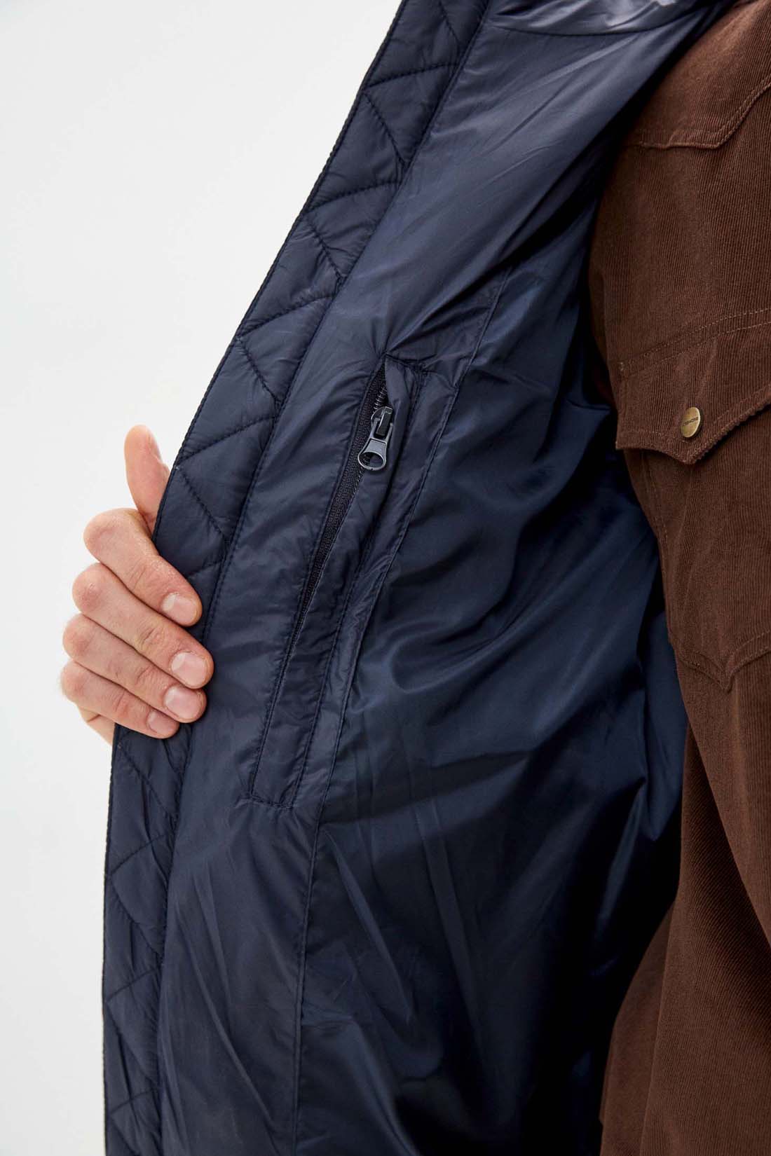 Куртка (Эко пух) (арт. baon B541701), размер XL, цвет синий Куртка (Эко пух) (арт. baon B541701) - фото 4
