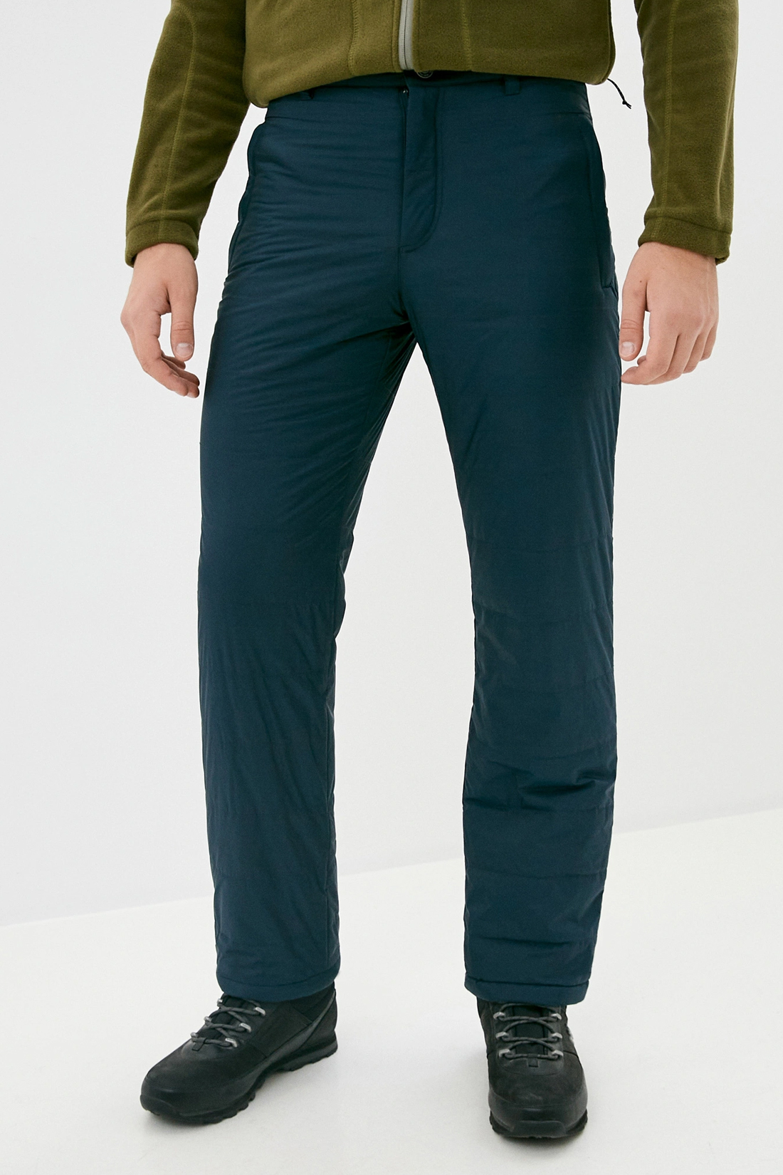 Утеплённые брюки с флисовой подкладкой (арт. baon B590502), размер XL, цвет синий