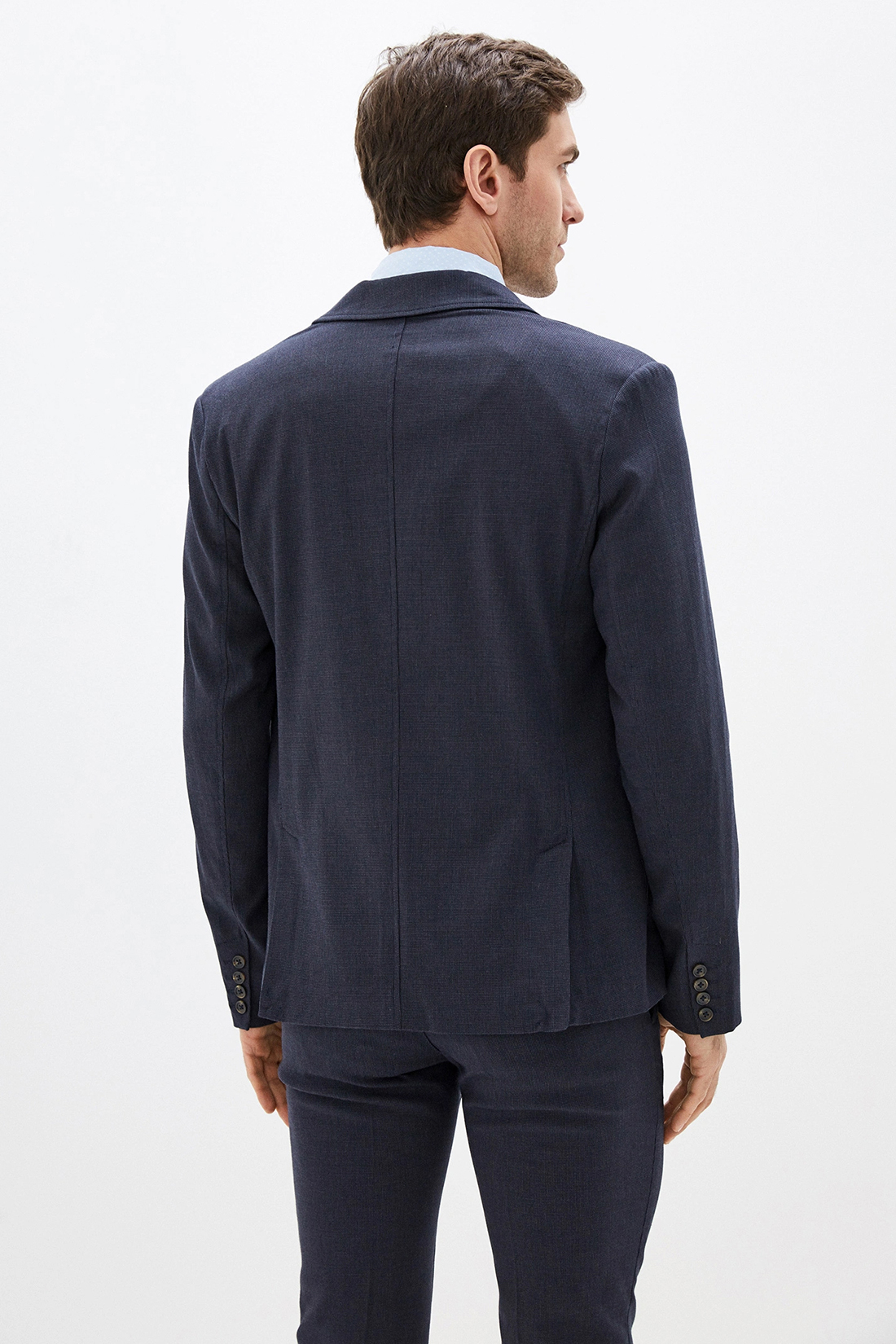 Повседневный пиджак (арт. baon B620002), размер S, цвет синий Повседневный пиджак (арт. baon B620002) - фото 2
