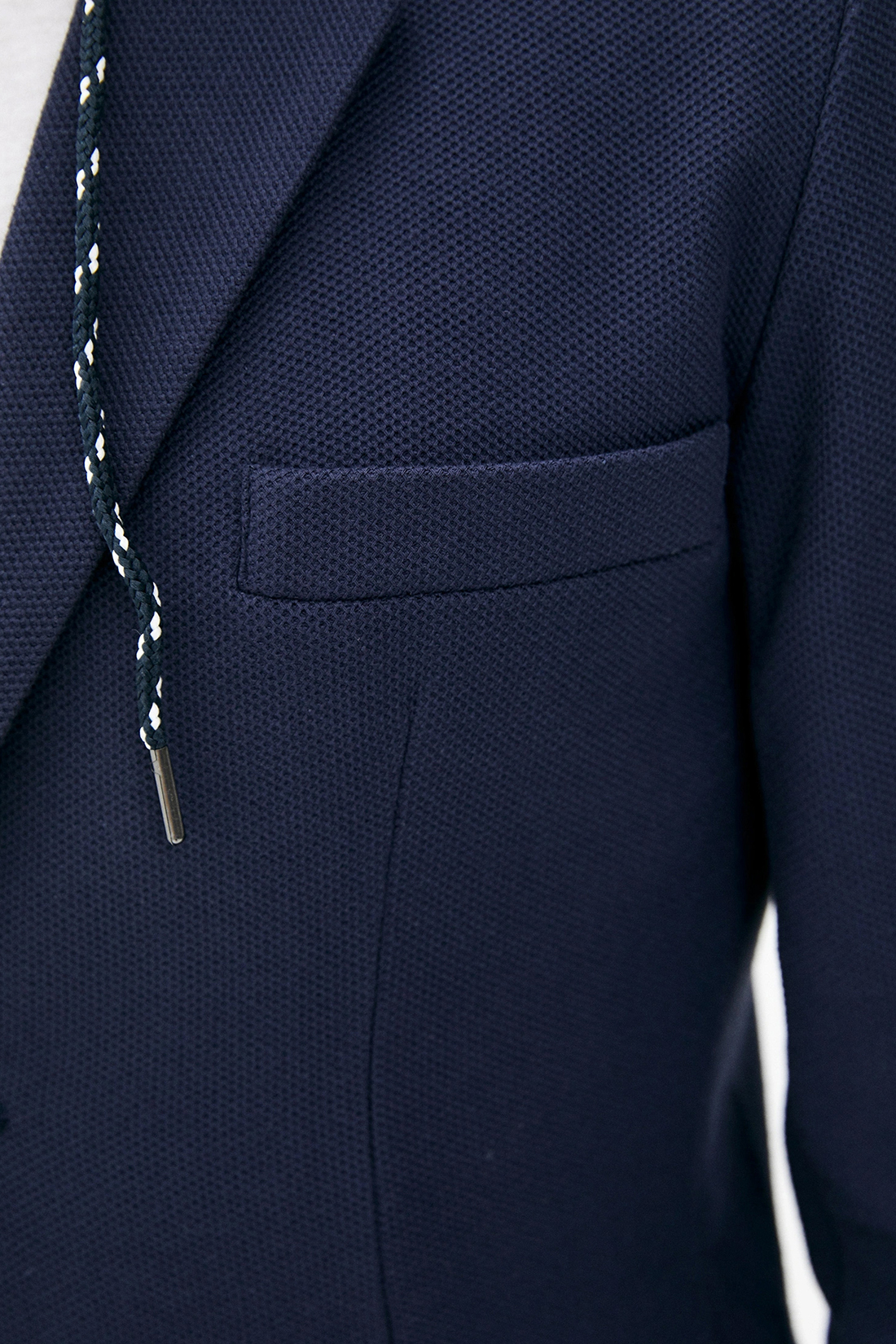 Пиджак с капюшоном (арт. baon B620005), размер XL, цвет синий Пиджак с капюшоном (арт. baon B620005) - фото 3