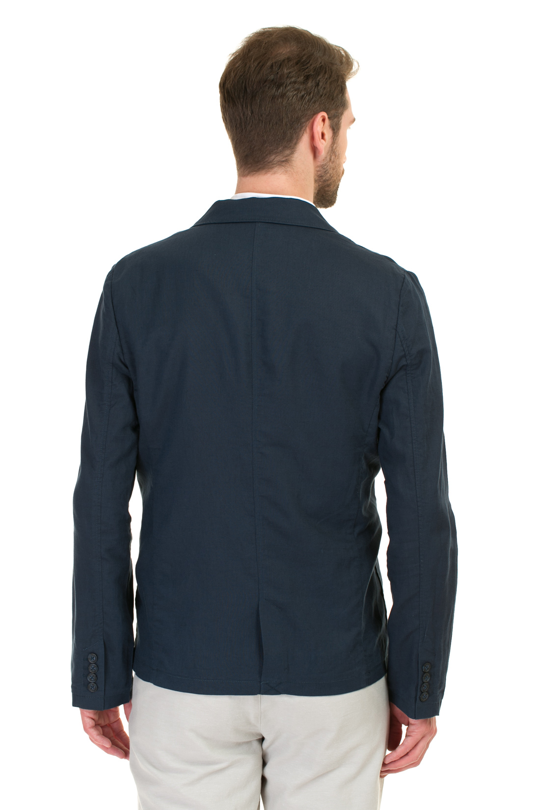 Пиджак из натуральных волокон (арт. baon B627002), размер S, цвет синий Пиджак из натуральных волокон (арт. baon B627002) - фото 2