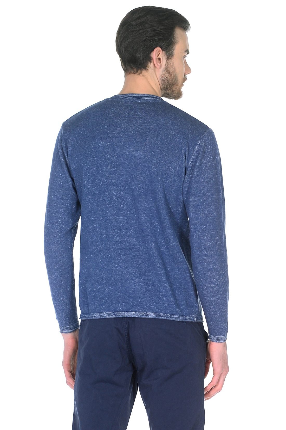 Джемпер с карманом (арт. baon B638020), размер L, цвет синий Джемпер с карманом (арт. baon B638020) - фото 2