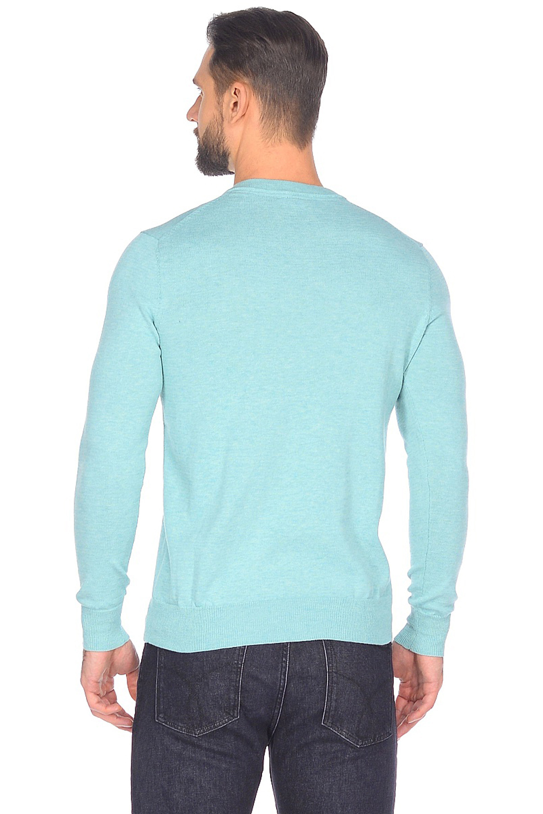 Базовый пуловер (арт. baon B638202), размер XXL, цвет зеленый Базовый пуловер (арт. baon B638202) - фото 2