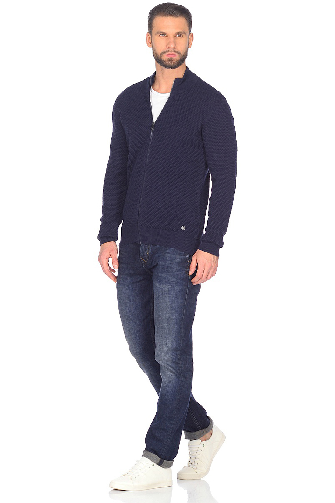 

Кардиган baon, Серый, Кардиган из рельефного хлопкового трикотажа (арт. baon B648001)