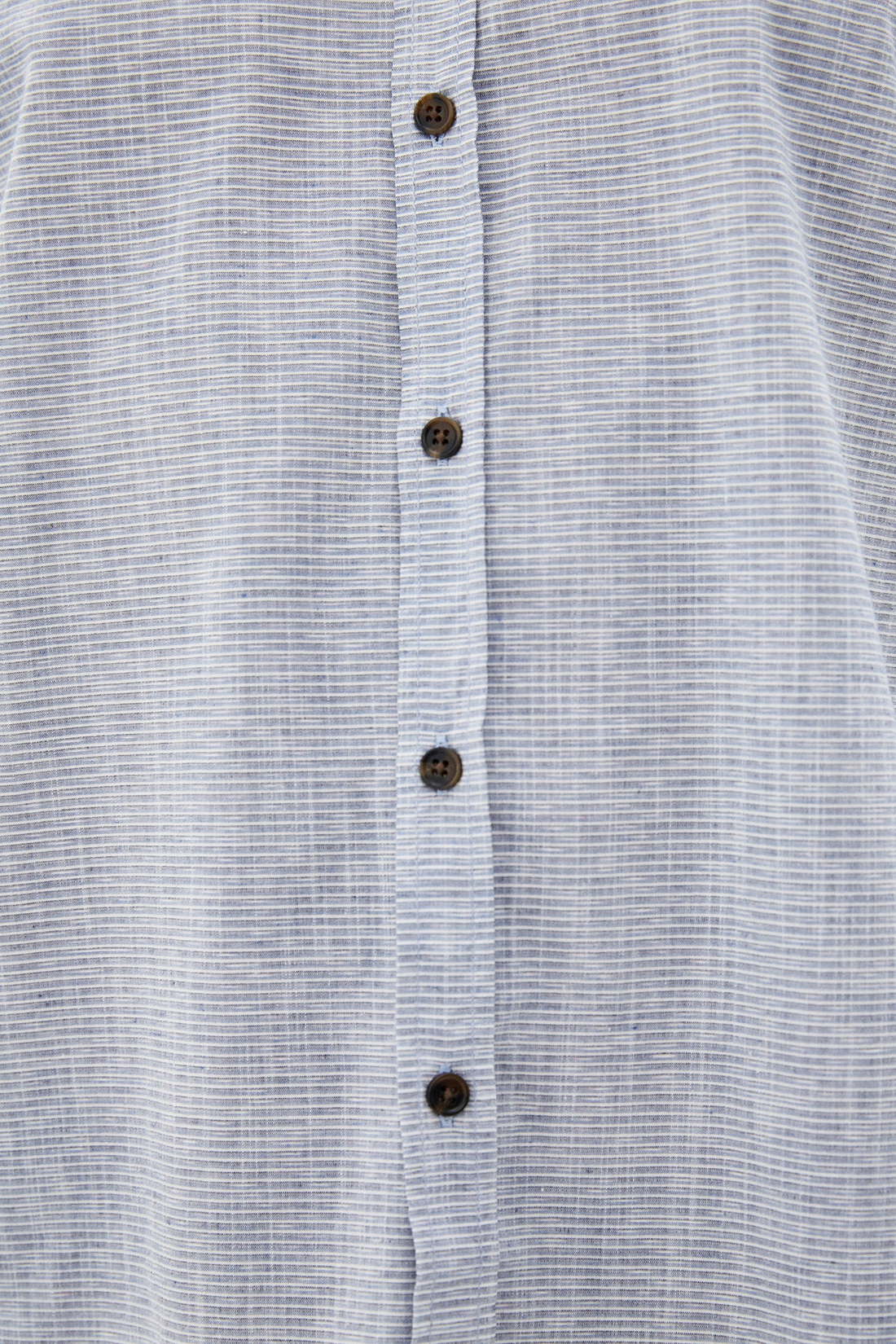 Рубашка с узором из полос (арт. baon B660014), размер 3XL, цвет голубой Рубашка с узором из полос (арт. baon B660014) - фото 3