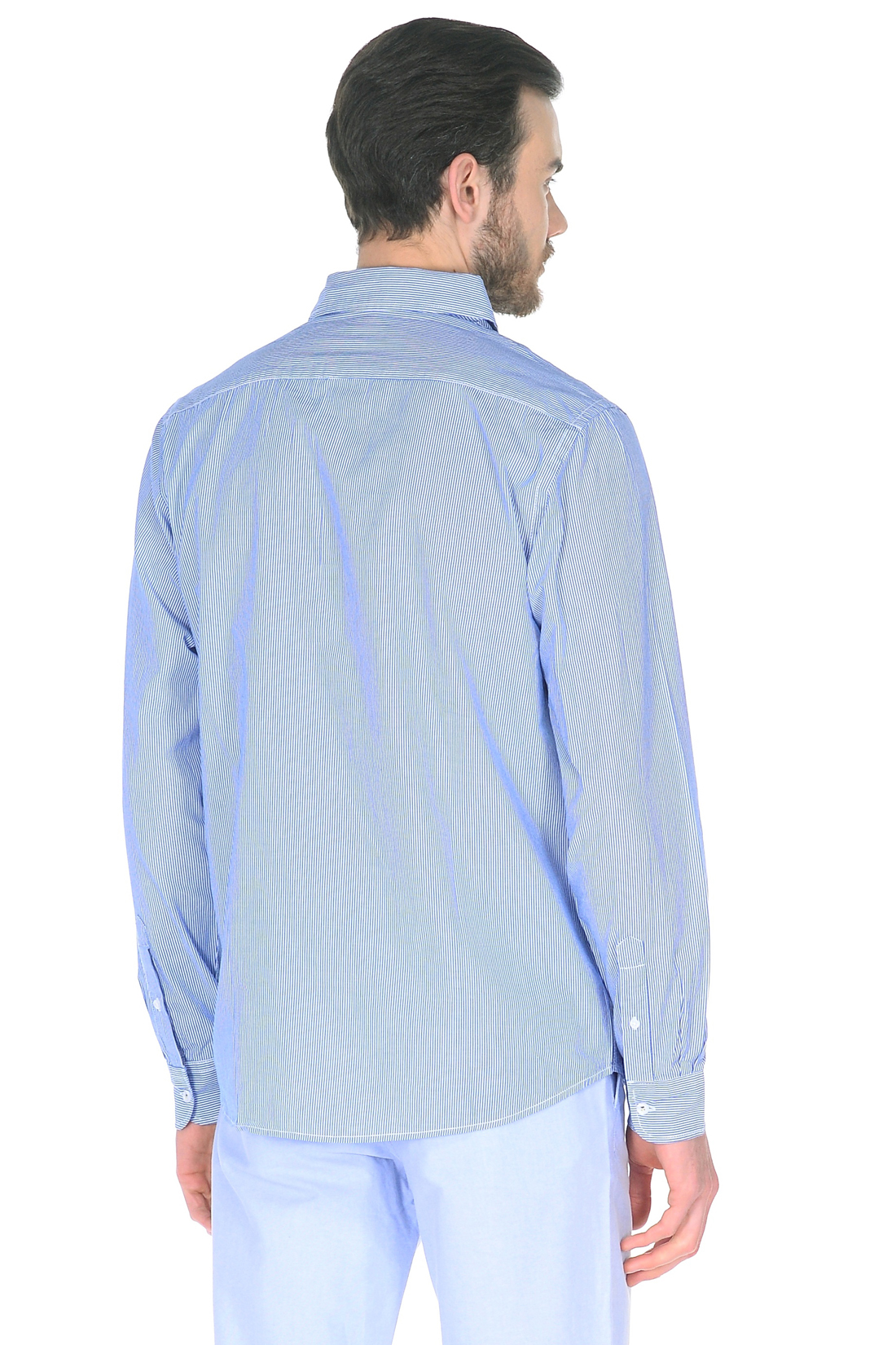 Рубашка в тонкую полоску (арт. baon B668012), размер M, цвет angel blue striped#голубой Рубашка в тонкую полоску (арт. baon B668012) - фото 2