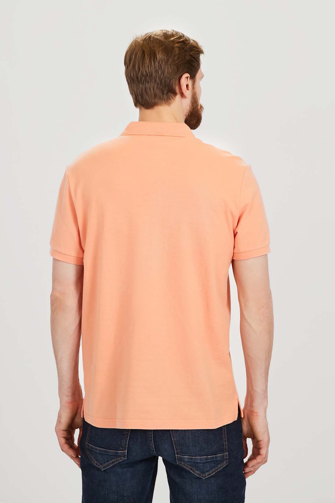 Поло (арт. baon B7022012), размер S, цвет оранжевый Поло (арт. baon B7022012) - фото 2