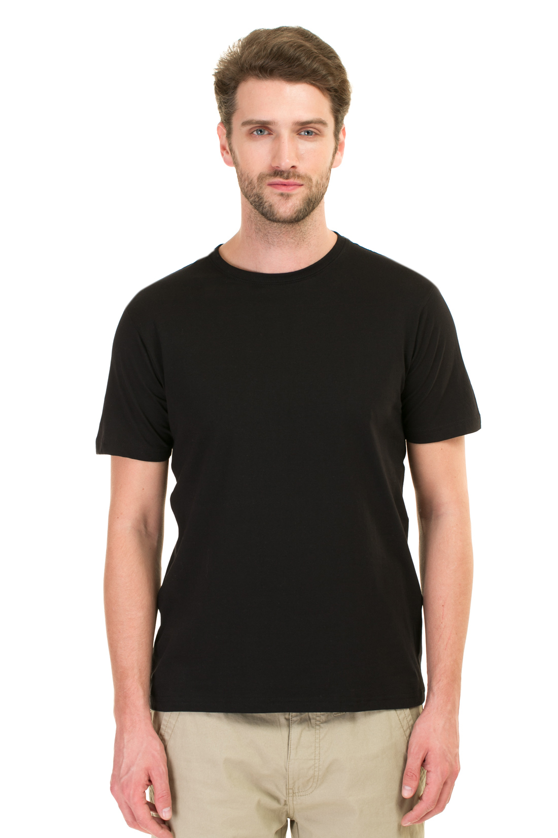Комплект из двух футболок (арт. baon B737082), размер L, цвет черный