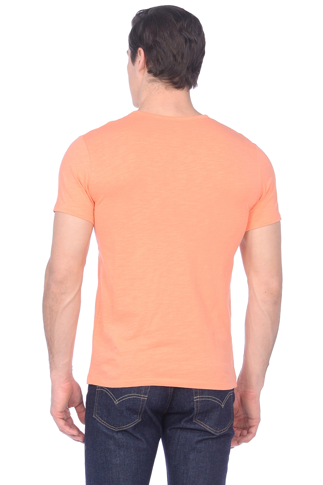 Футболка с винтажным принтом (арт. baon B739030), размер XL, цвет оранжевый Футболка с винтажным принтом (арт. baon B739030) - фото 3
