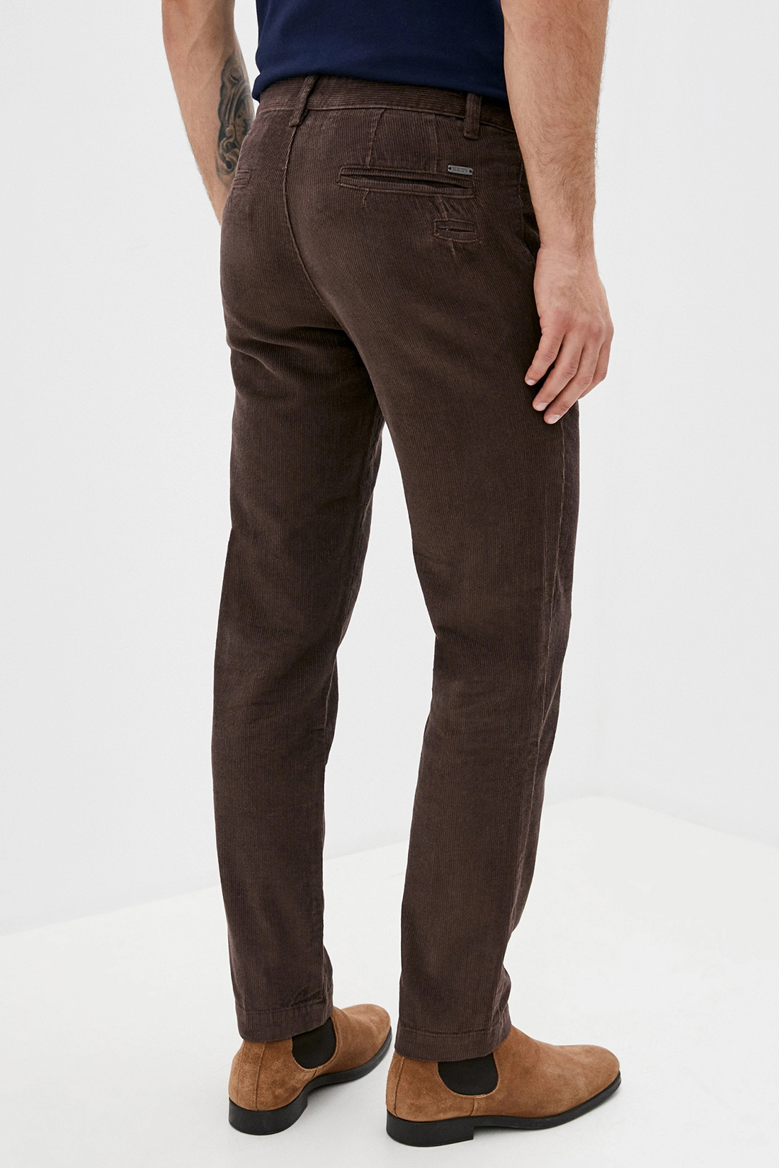 Вельветовые брюки (арт. baon B790510), размер XXL, цвет коричневый Вельветовые брюки (арт. baon B790510) - фото 2