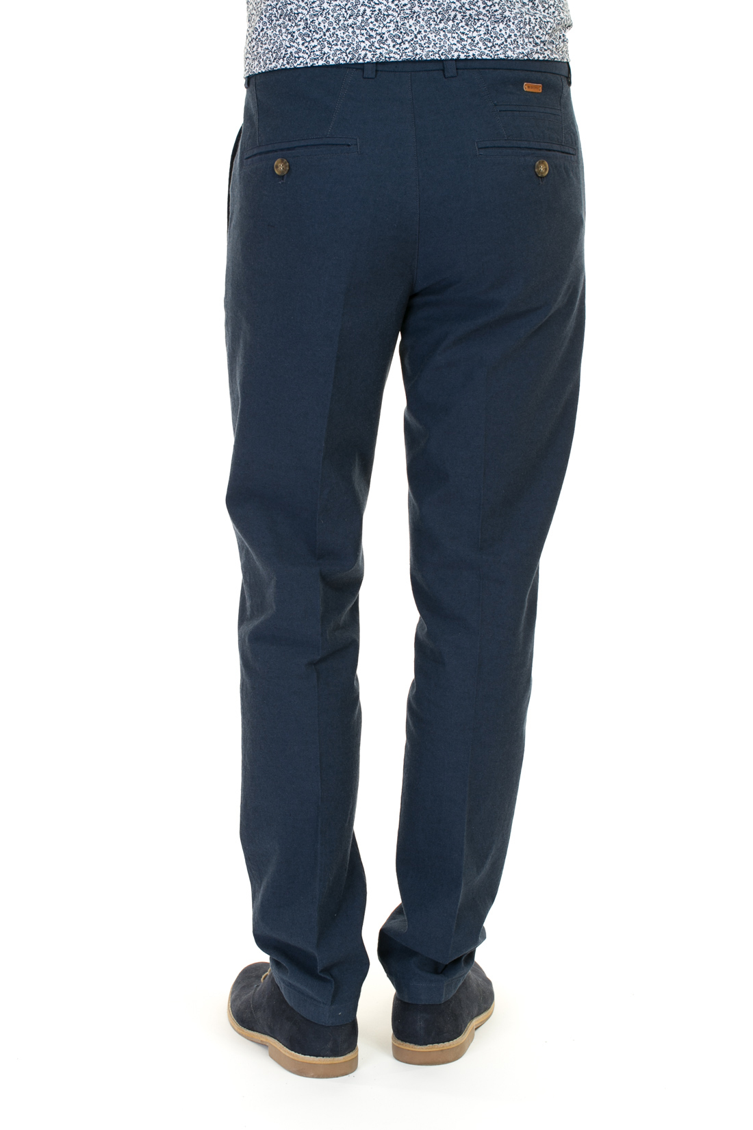Хлопковые брюки (арт. baon B797008), размер XL, цвет синий Хлопковые брюки (арт. baon B797008) - фото 2