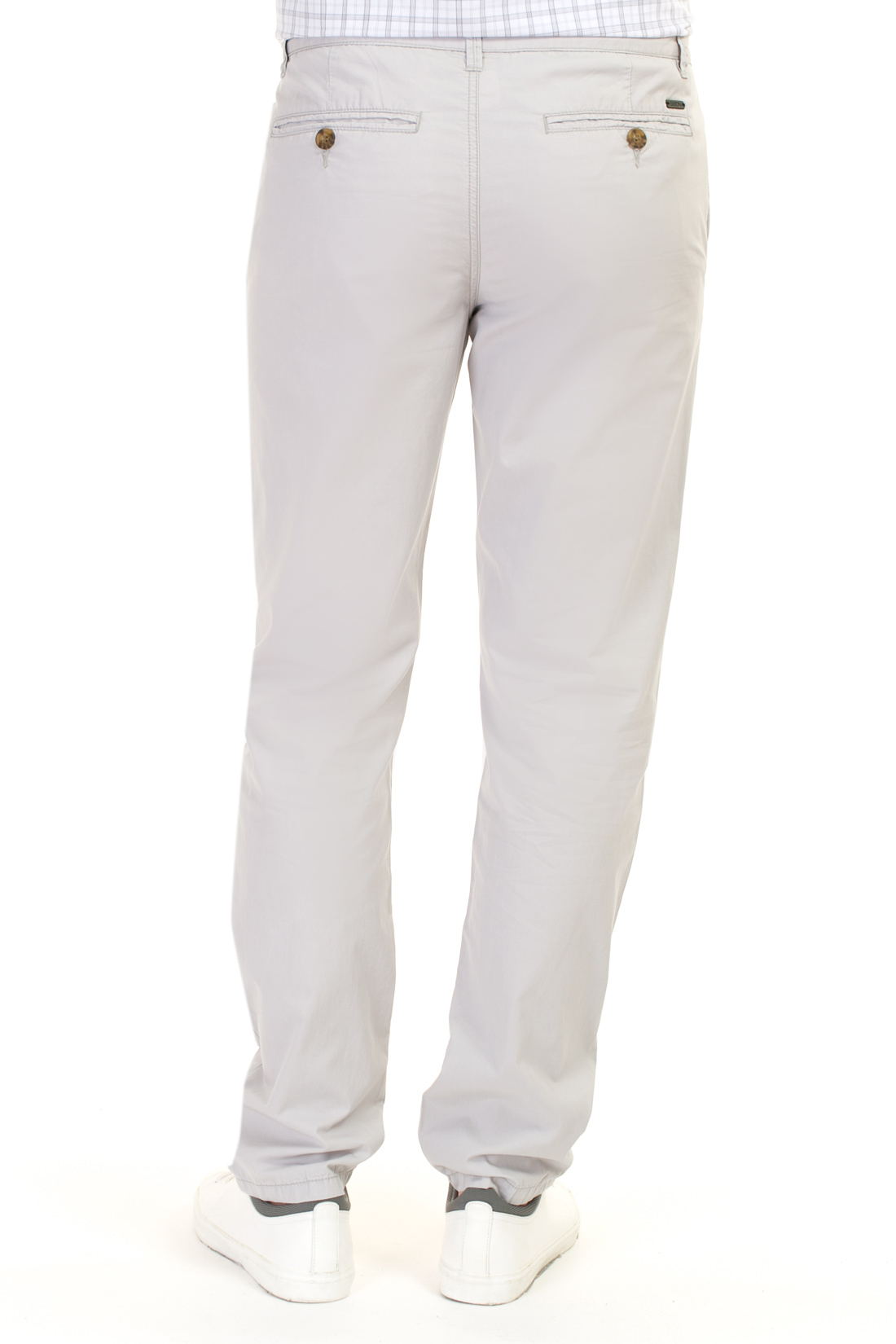 Хлопковые брюки-чиносы (арт. baon B797010), размер 3XL, цвет белый Хлопковые брюки-чиносы (арт. baon B797010) - фото 2