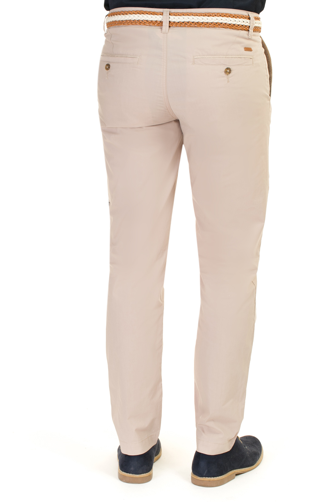 Повседневные брюки из хлопка (арт. baon B797014), размер M, цвет бежевый Повседневные брюки из хлопка (арт. baon B797014) - фото 2