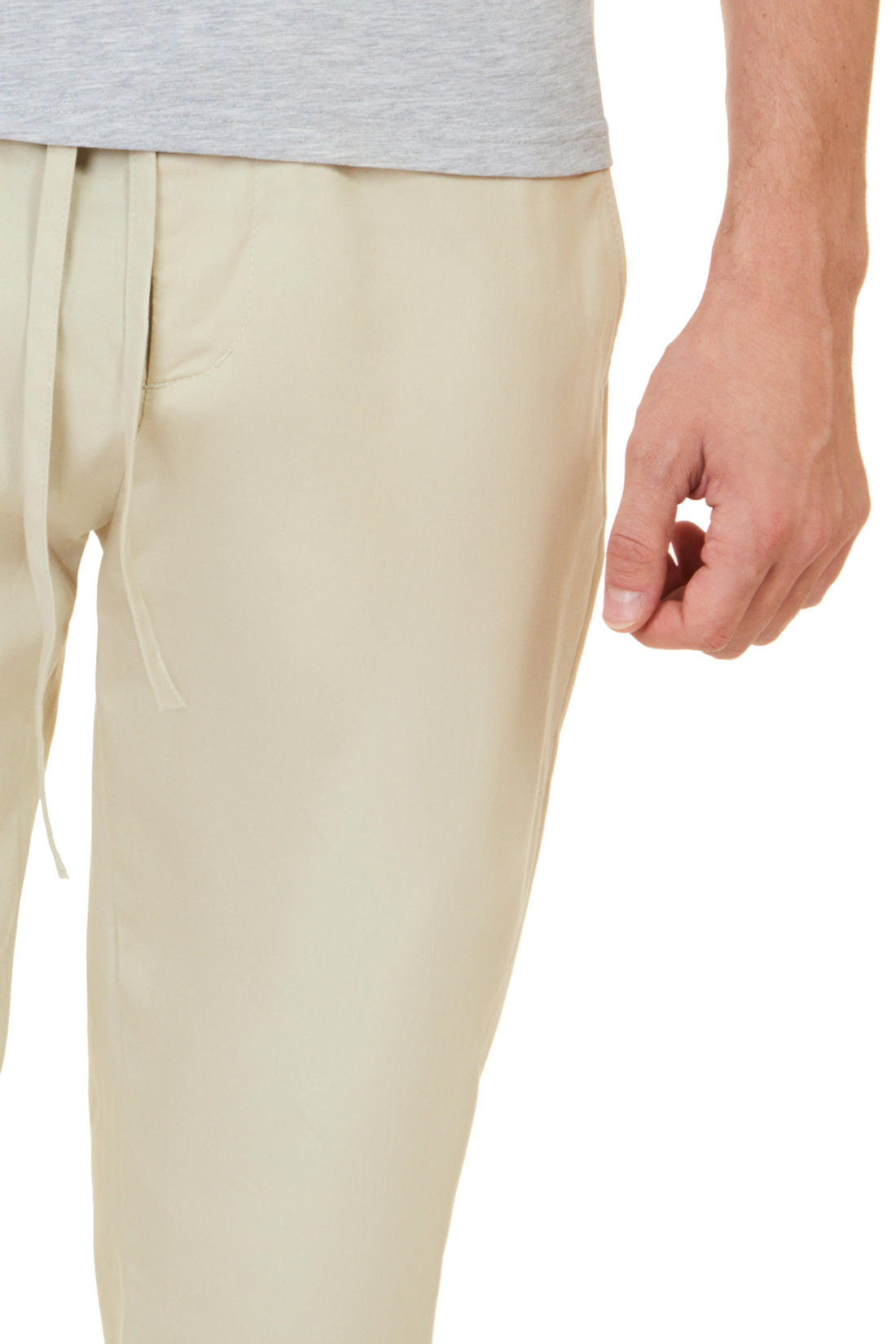 Летние брюки с кулиской (арт. baon B797023), размер L, цвет бежевый Летние брюки с кулиской (арт. baon B797023) - фото 4