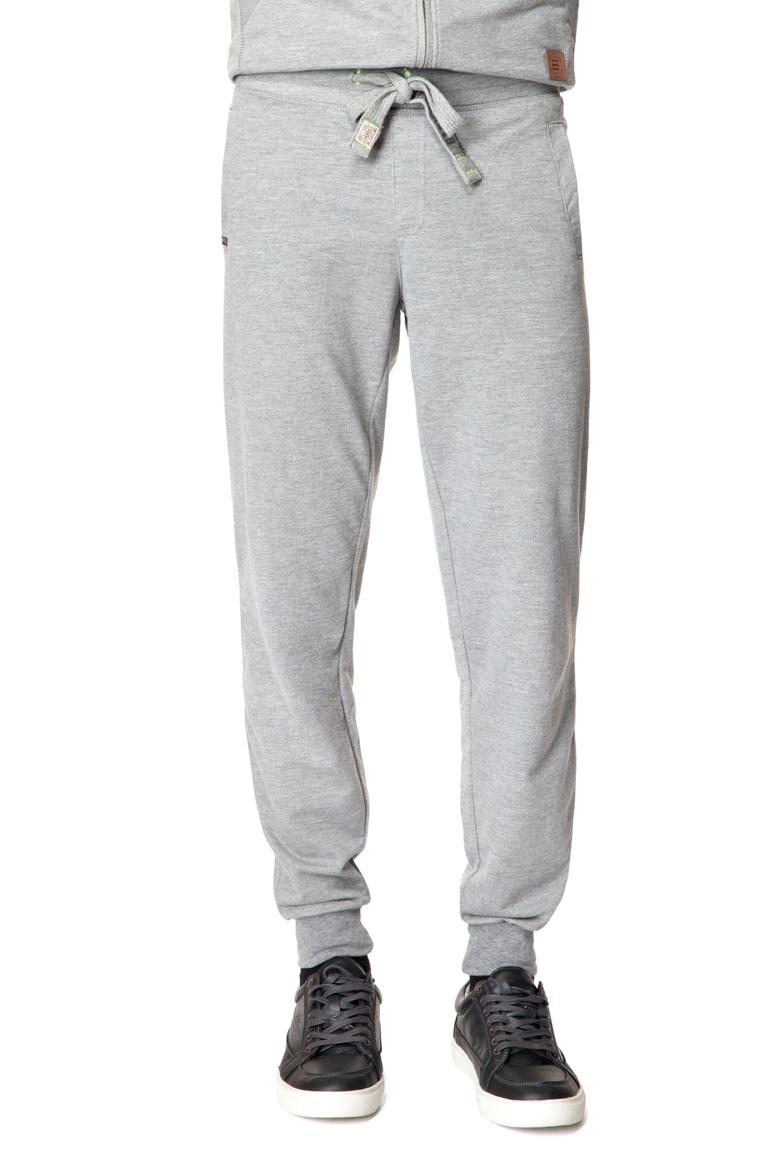 Спортивные брюки с манжетами (арт. baon B797301), размер XL, цвет cold grey melange#серый Спортивные брюки с манжетами (арт. baon B797301) - фото 1