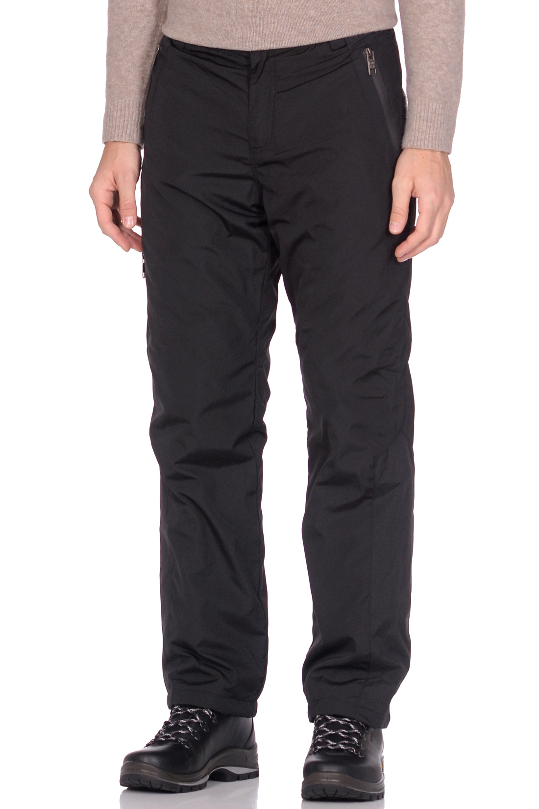 Утеплённые брюки с флисом (арт. baon B799525), размер L, цвет черный