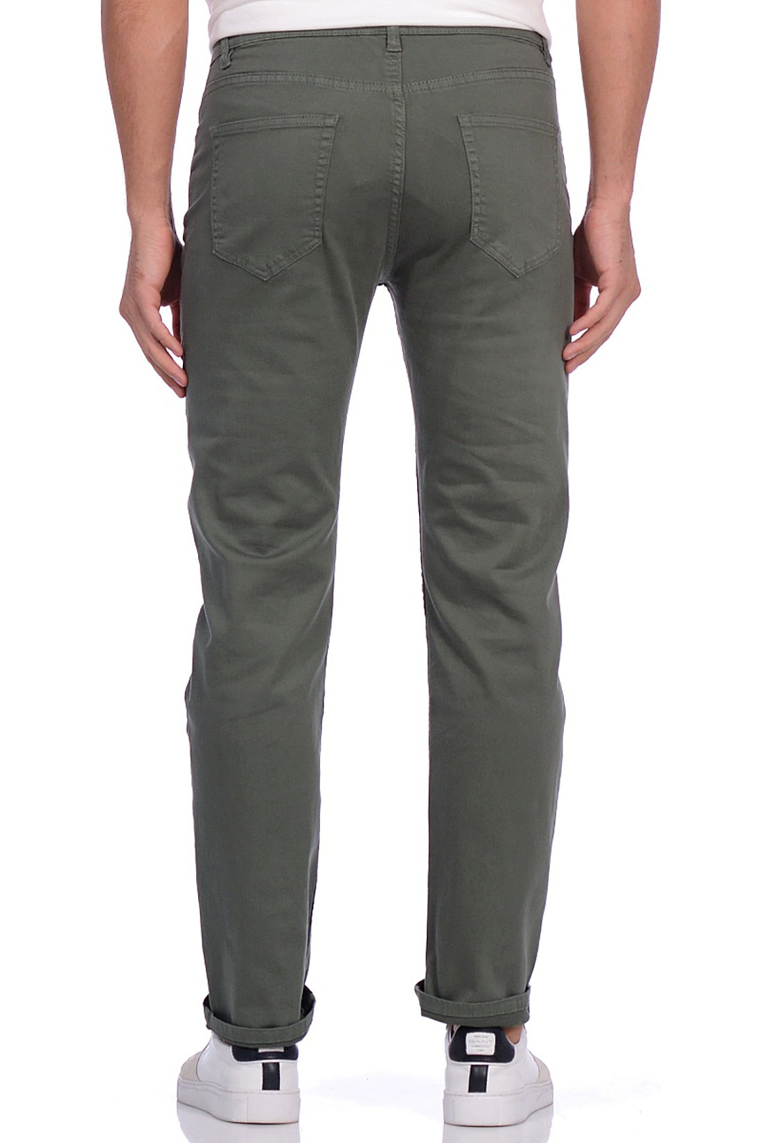 Пятикарманные брюки (арт. baon B799532), размер XL, цвет зеленый Пятикарманные брюки (арт. baon B799532) - фото 2