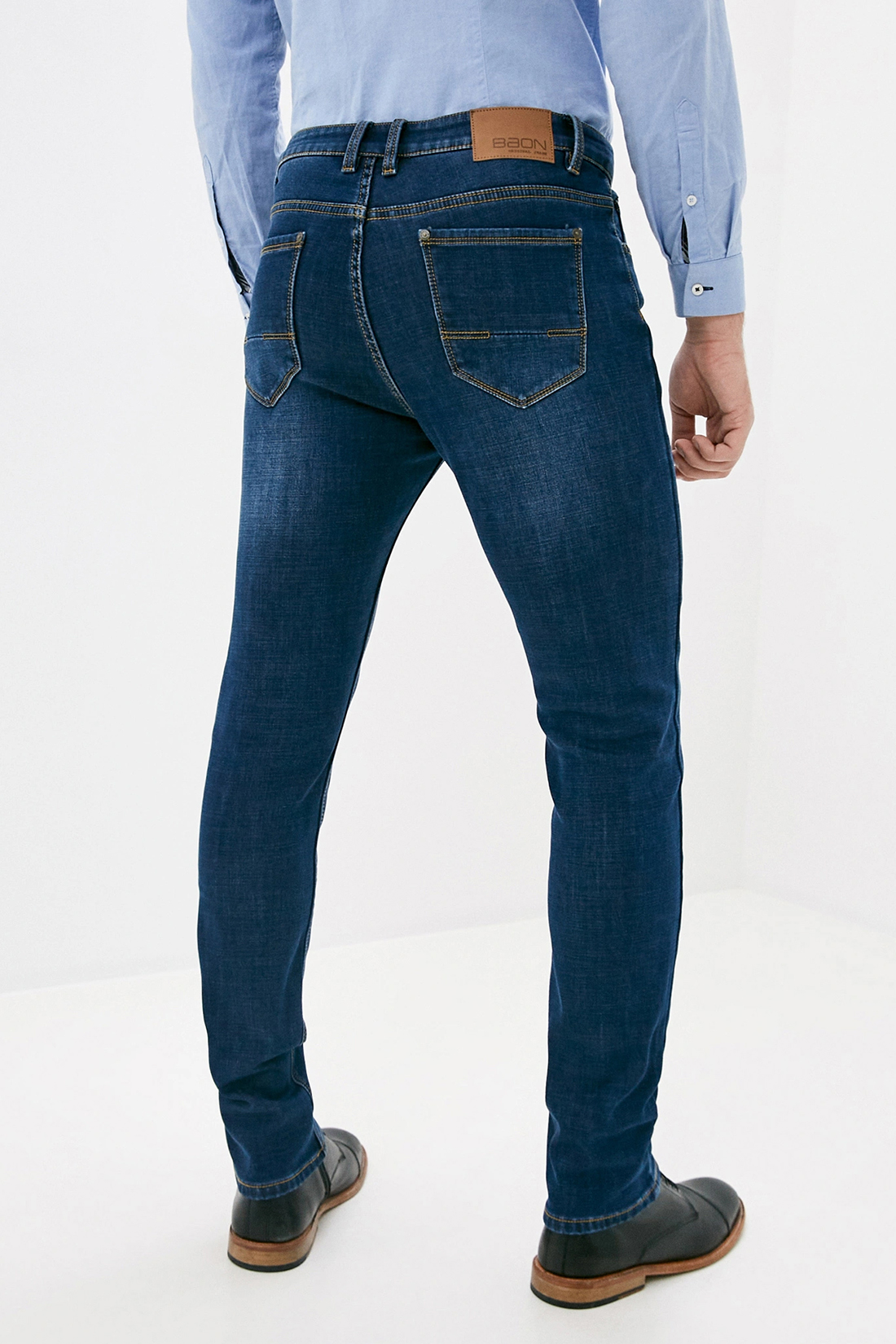 Утеплённые джинсы (арт. baon B800507), размер 30, цвет dark blue denim#синий Утеплённые джинсы (арт. baon B800507) - фото 2