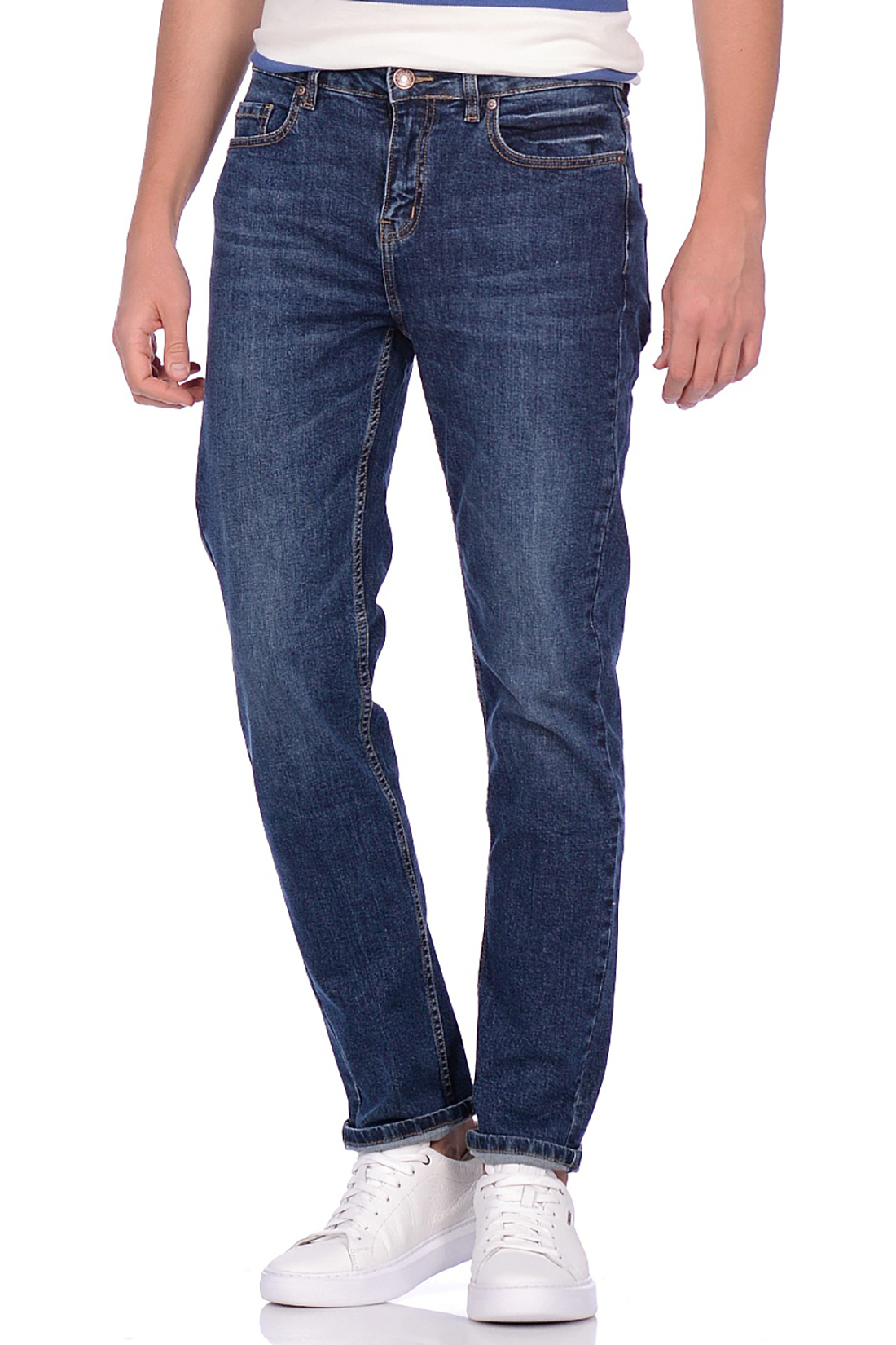 Повседневные синие джинсы (арт. baon B809505), размер 38, цвет blue denim#голубой