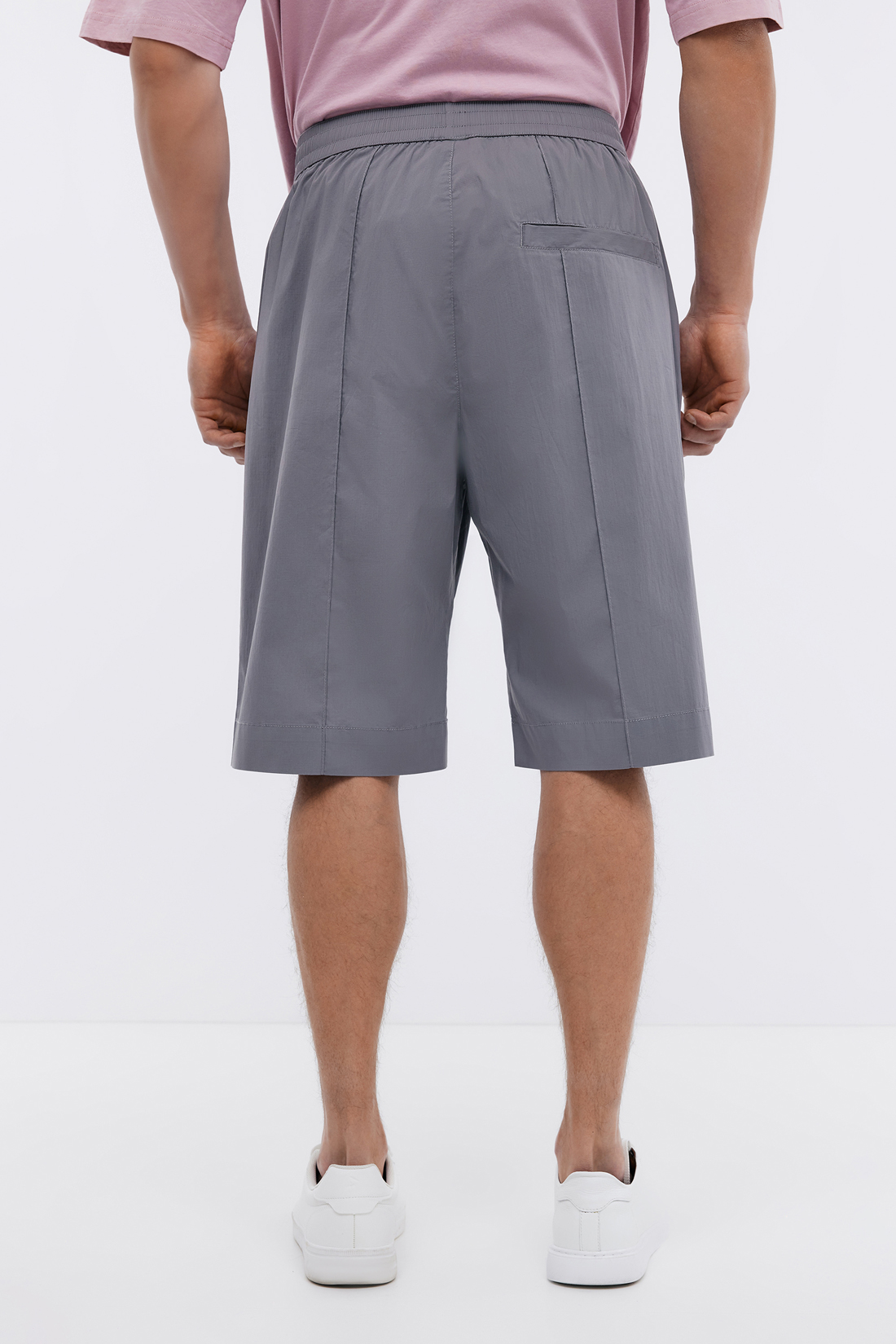 Шорты прямого кроя из хлопка со структурой рипстоп Baon B8224012 - 3