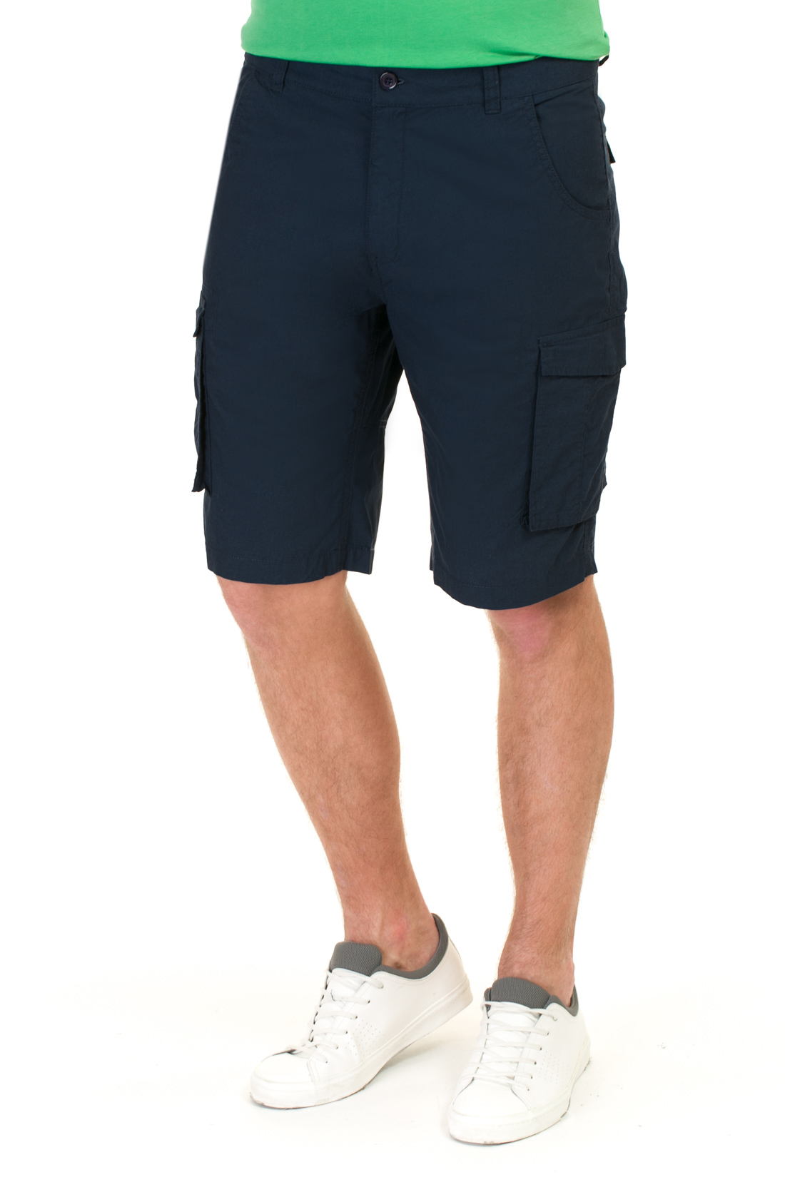 Шорты-карго с вместительными карманами (арт. baon B827012), размер XXL, цвет синий