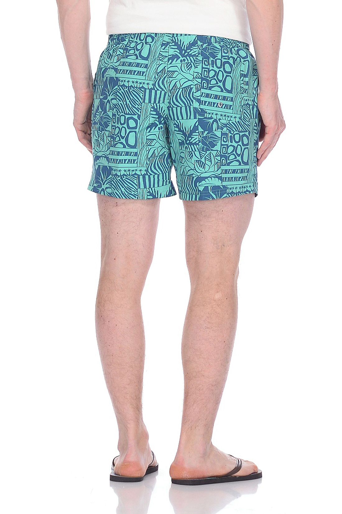 Купальные шорты в гавайском стиле (арт. baon B828022), размер L, цвет зеленый Купальные шорты в гавайском стиле (арт. baon B828022) - фото 2