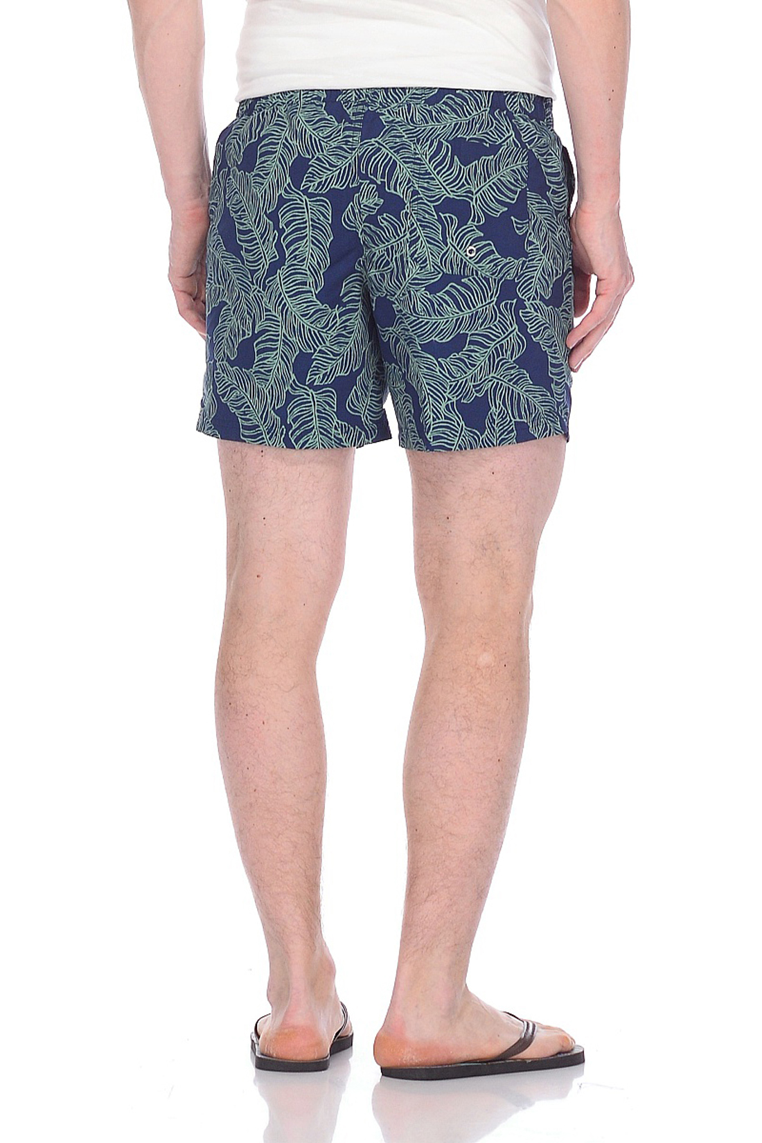 Купальные шорты с растительным принтом (арт. baon B828026), размер S, цвет синий Купальные шорты с растительным принтом (арт. baon B828026) - фото 2